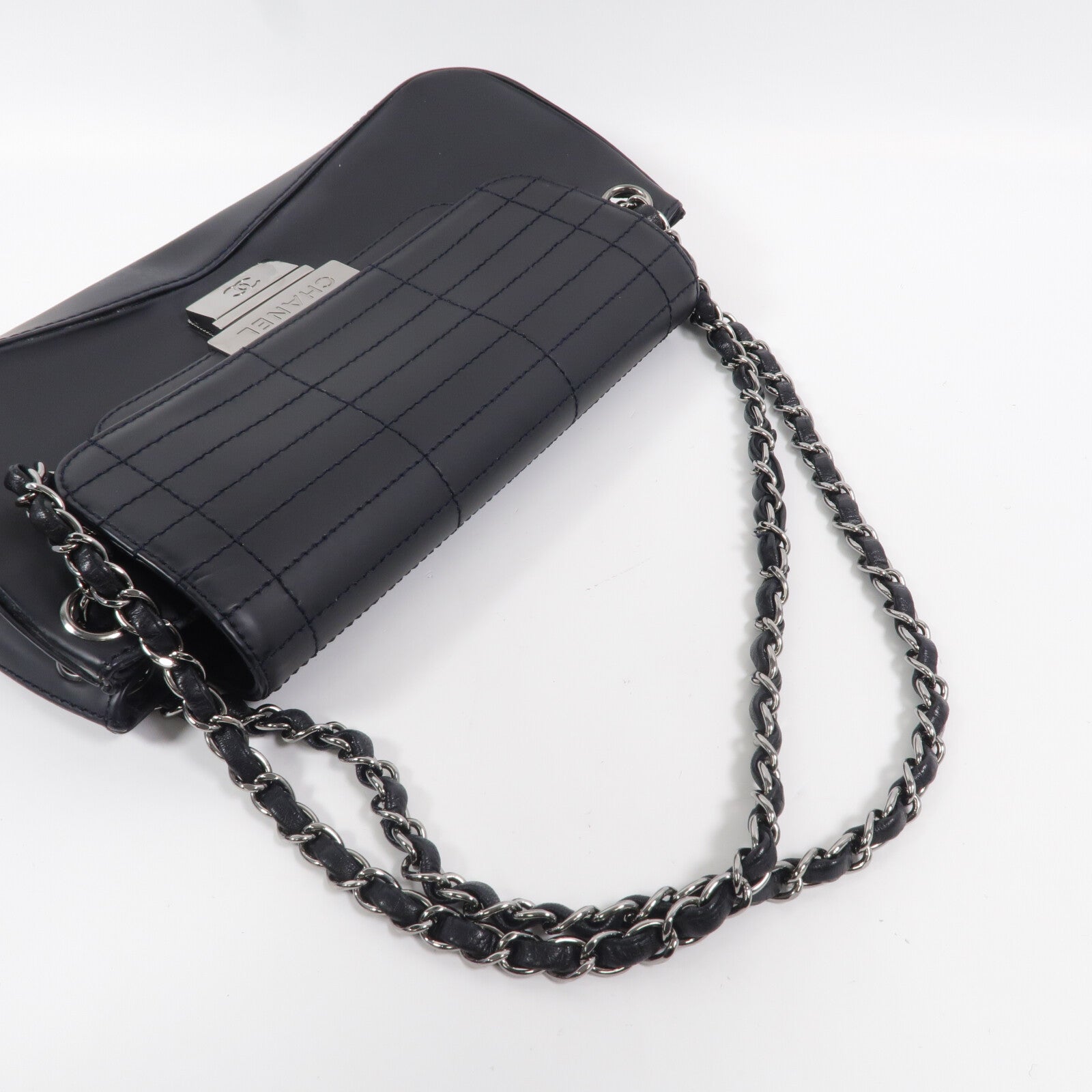 CHANEL 牛皮皮革Shoulder Bag鏈帶肩背袋