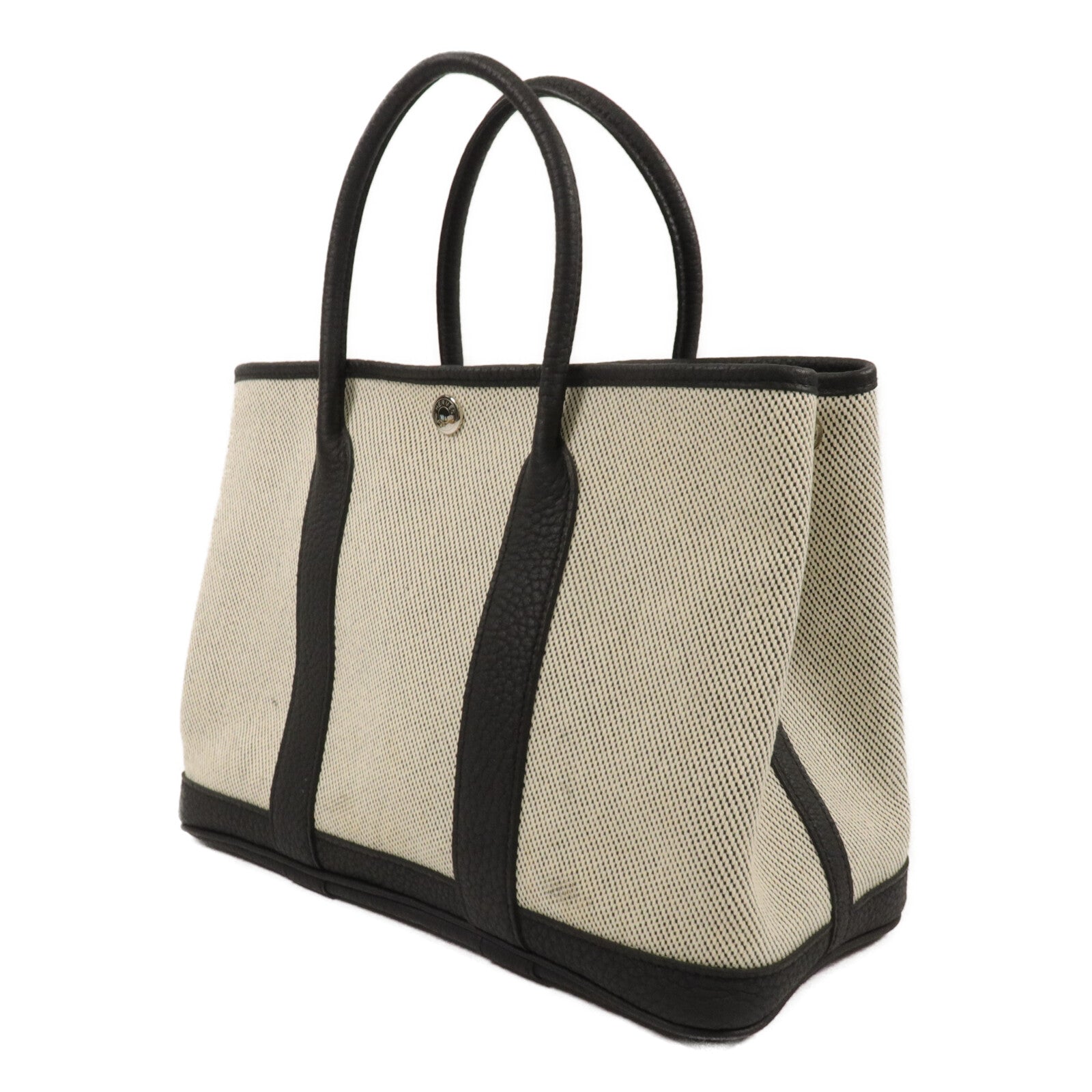 HERMES 帆布Garden Party TPM手挽袋Noir