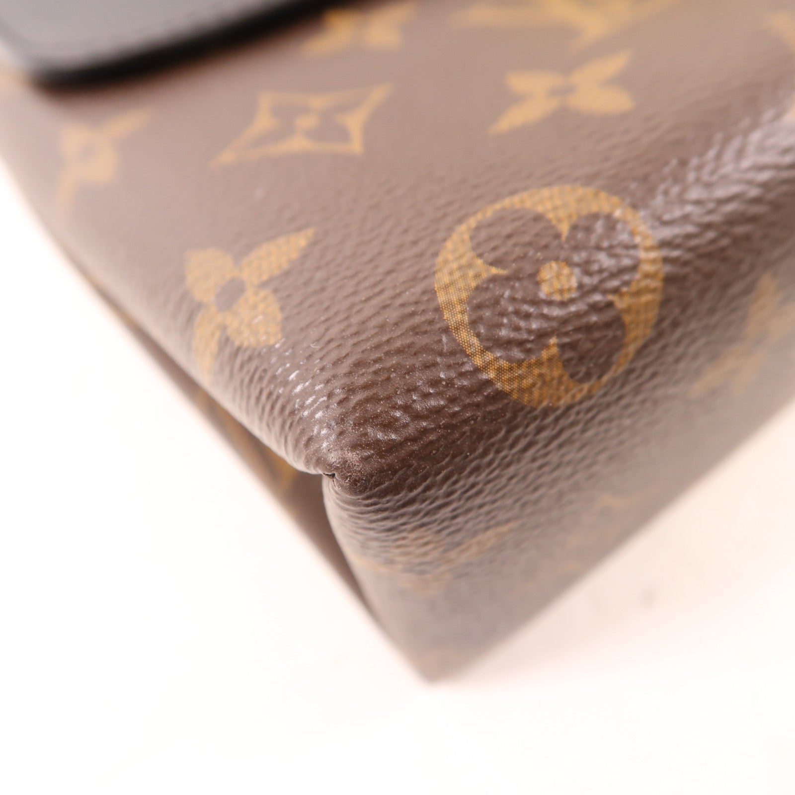 LOUIS VUITTON Monogram Locky BB金扣手挽肩背兩用袋棕色/黑色