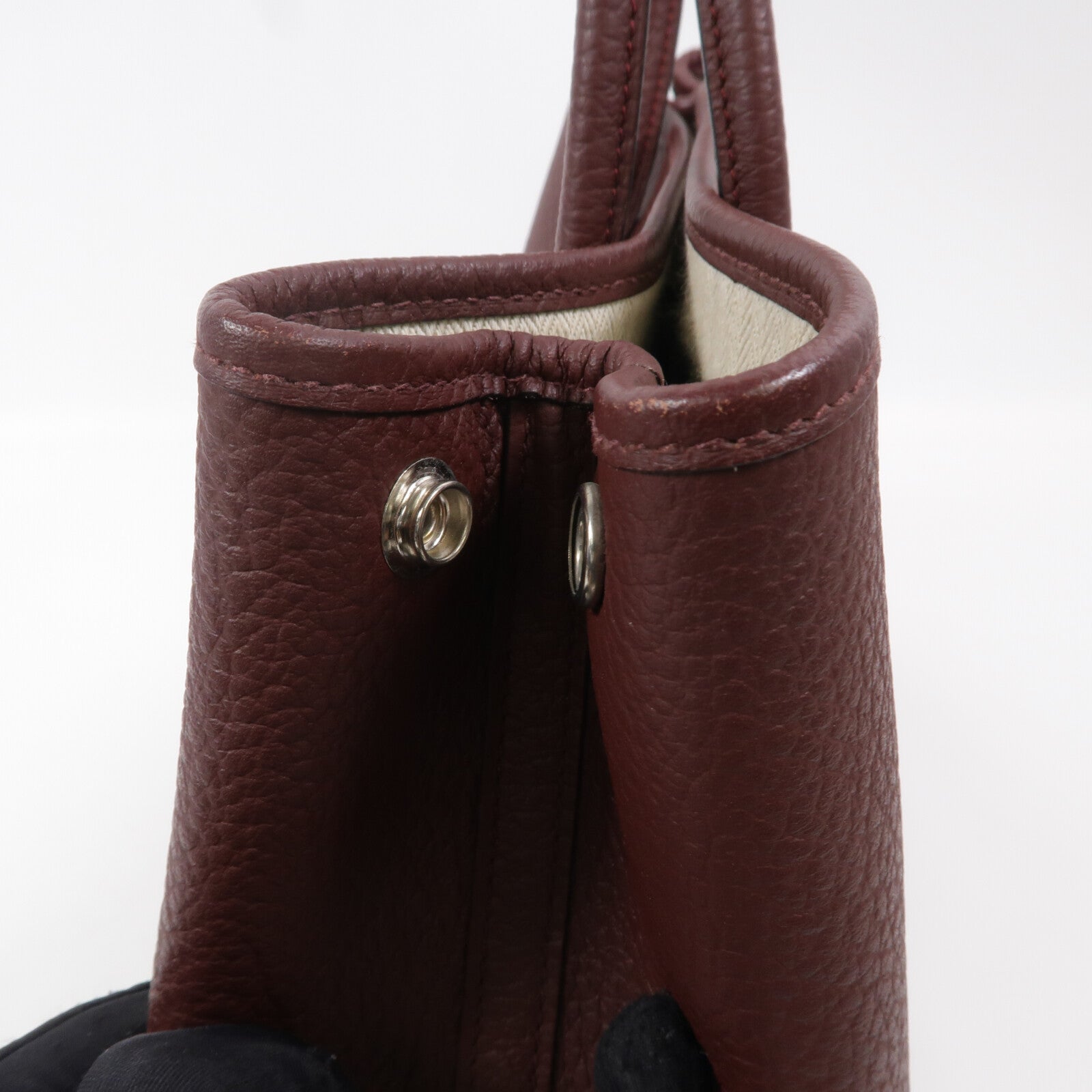 HERMES Negonda皮革Garden Party TPM手挽袋Rouge H