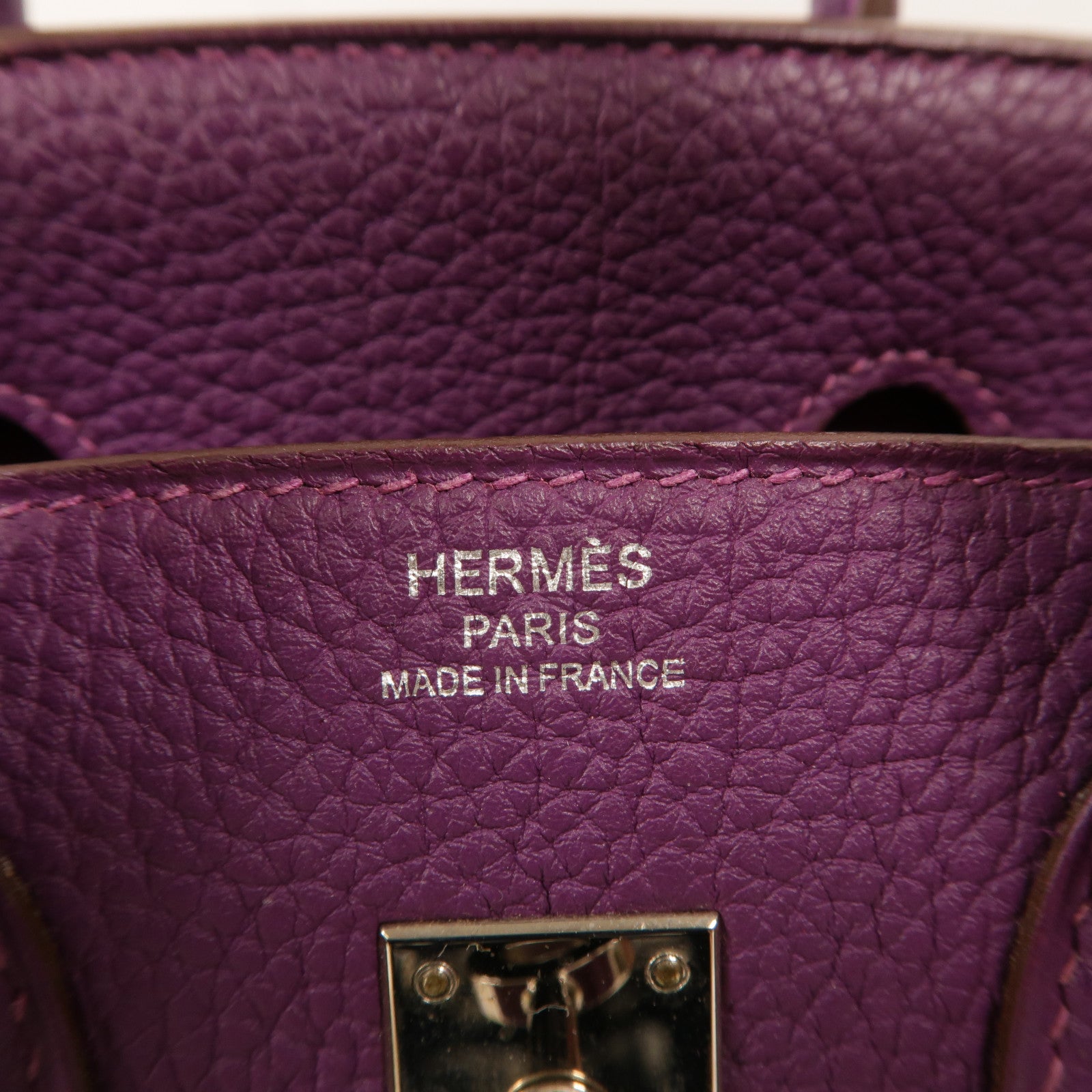 HERMES Togo皮革Birkin 25手挽袋Anemone