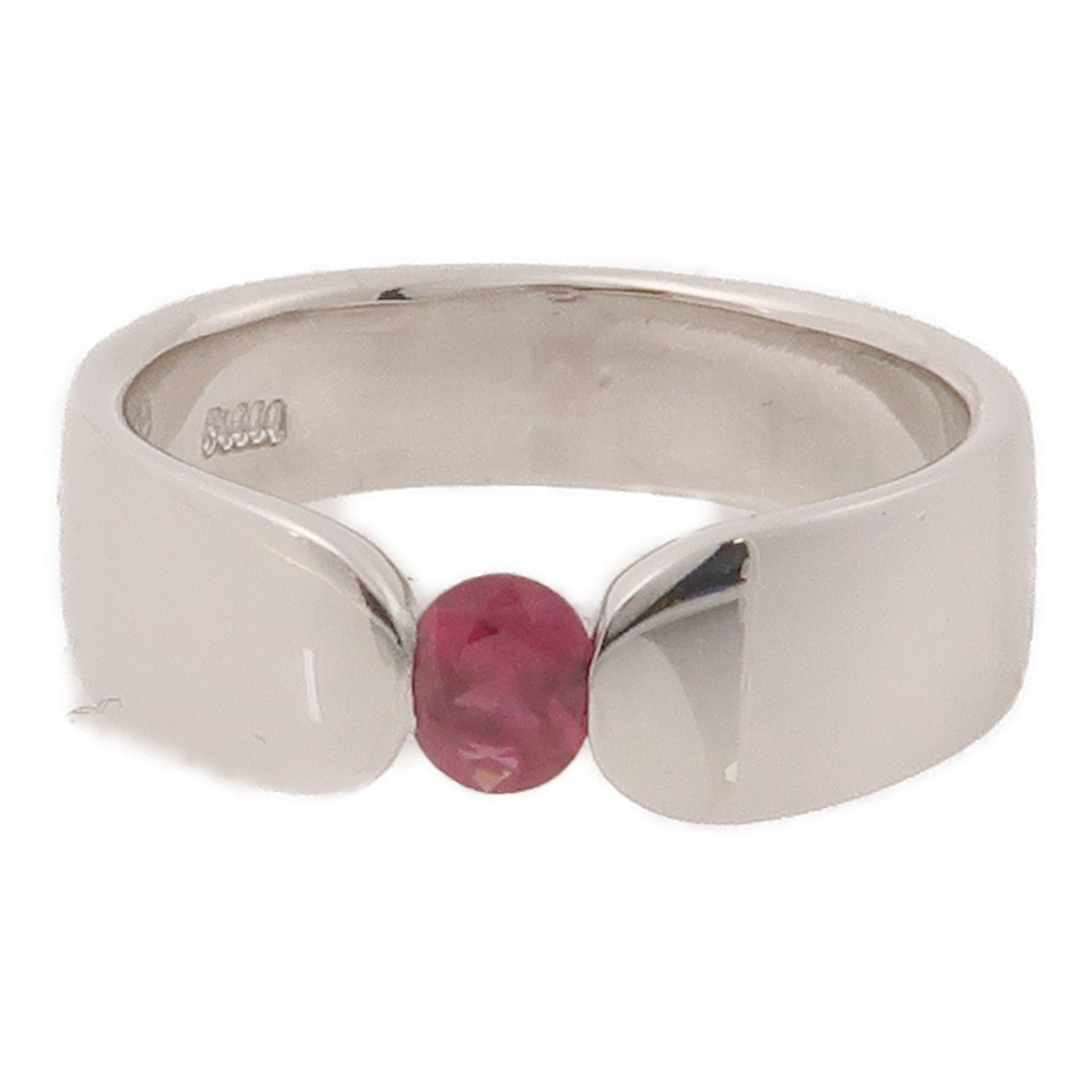 JEWELRY 0.36ct Ruby Ring PT900 Platinum US#8.25