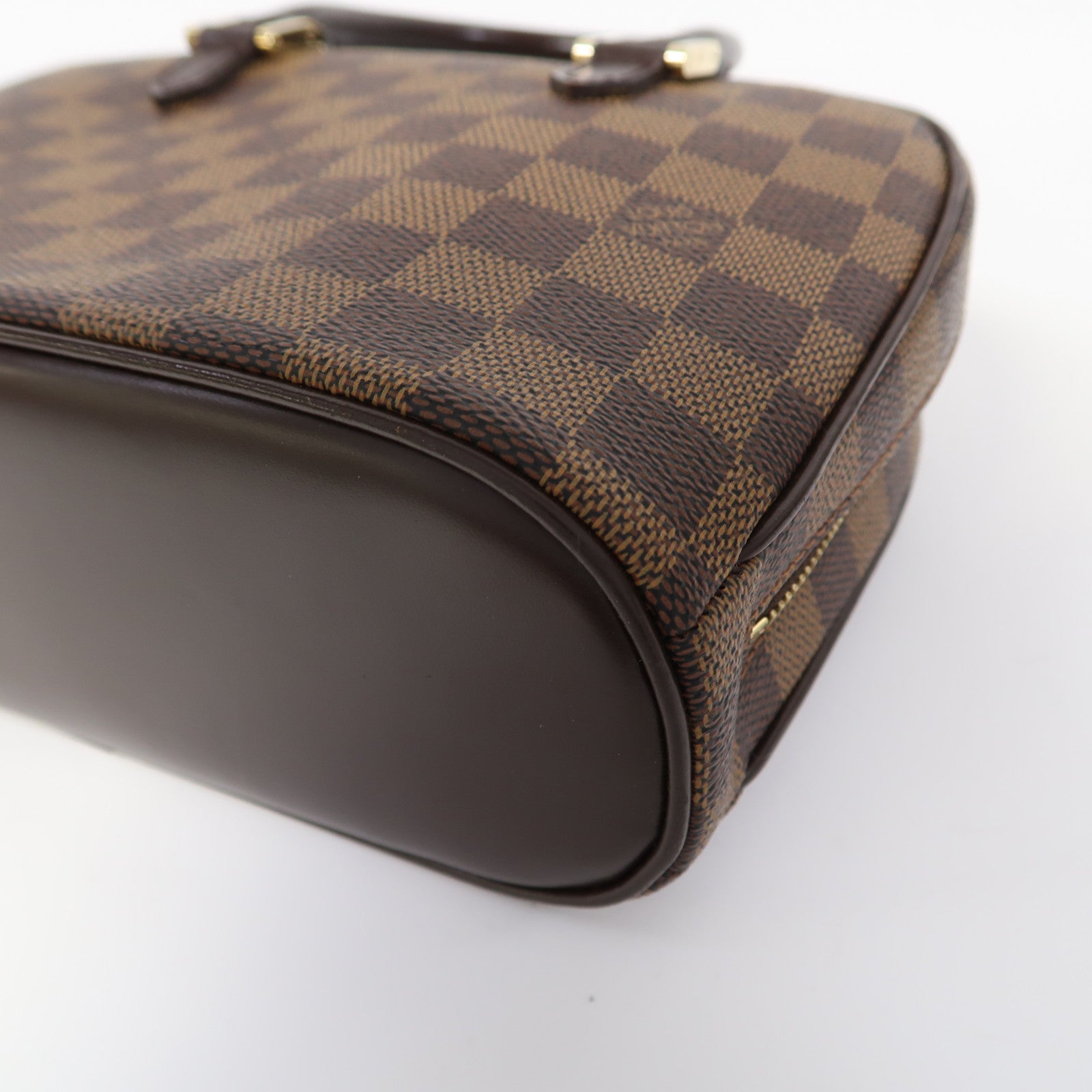 LOUIS VUITTON 【激減優惠】Damier Ebene Sarria Mini金扣手挽袋啡色