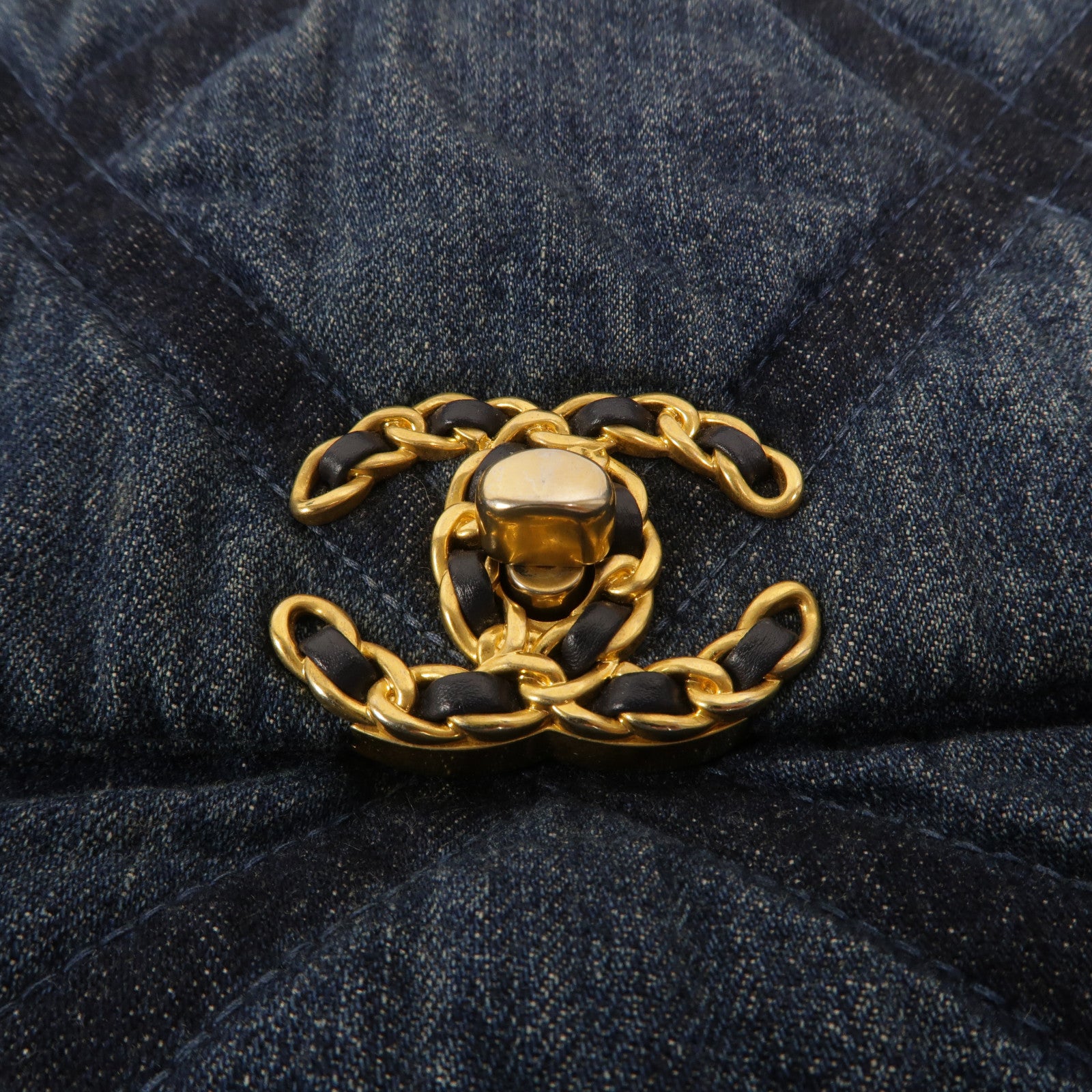 CHANEL 牛仔布Chanel 19 Small手挽肩背兩用袋
