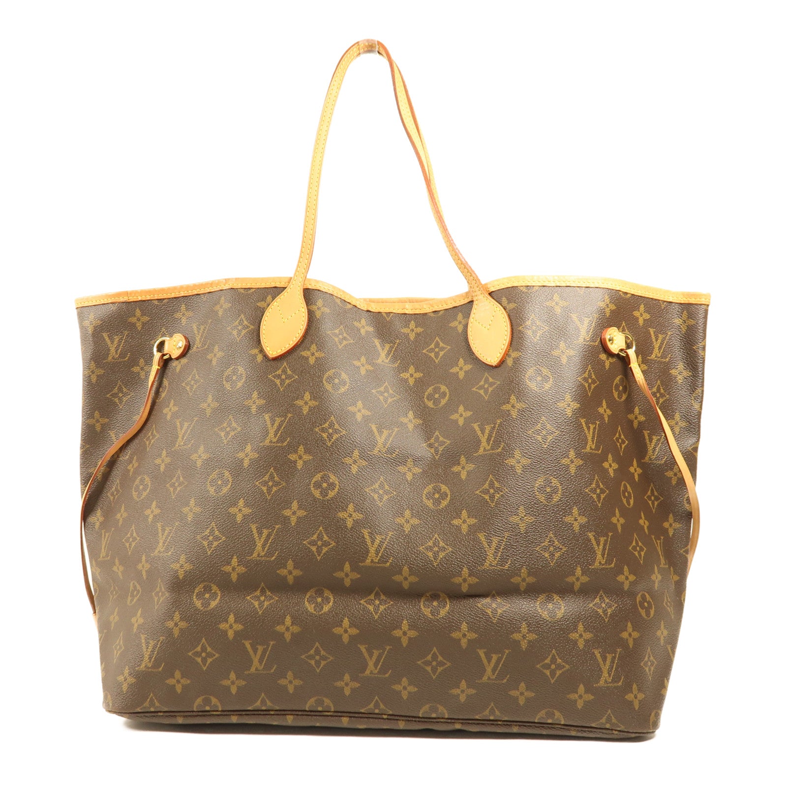 LOUIS VUITTON Monogram Neverfull GM金扣手挽袋