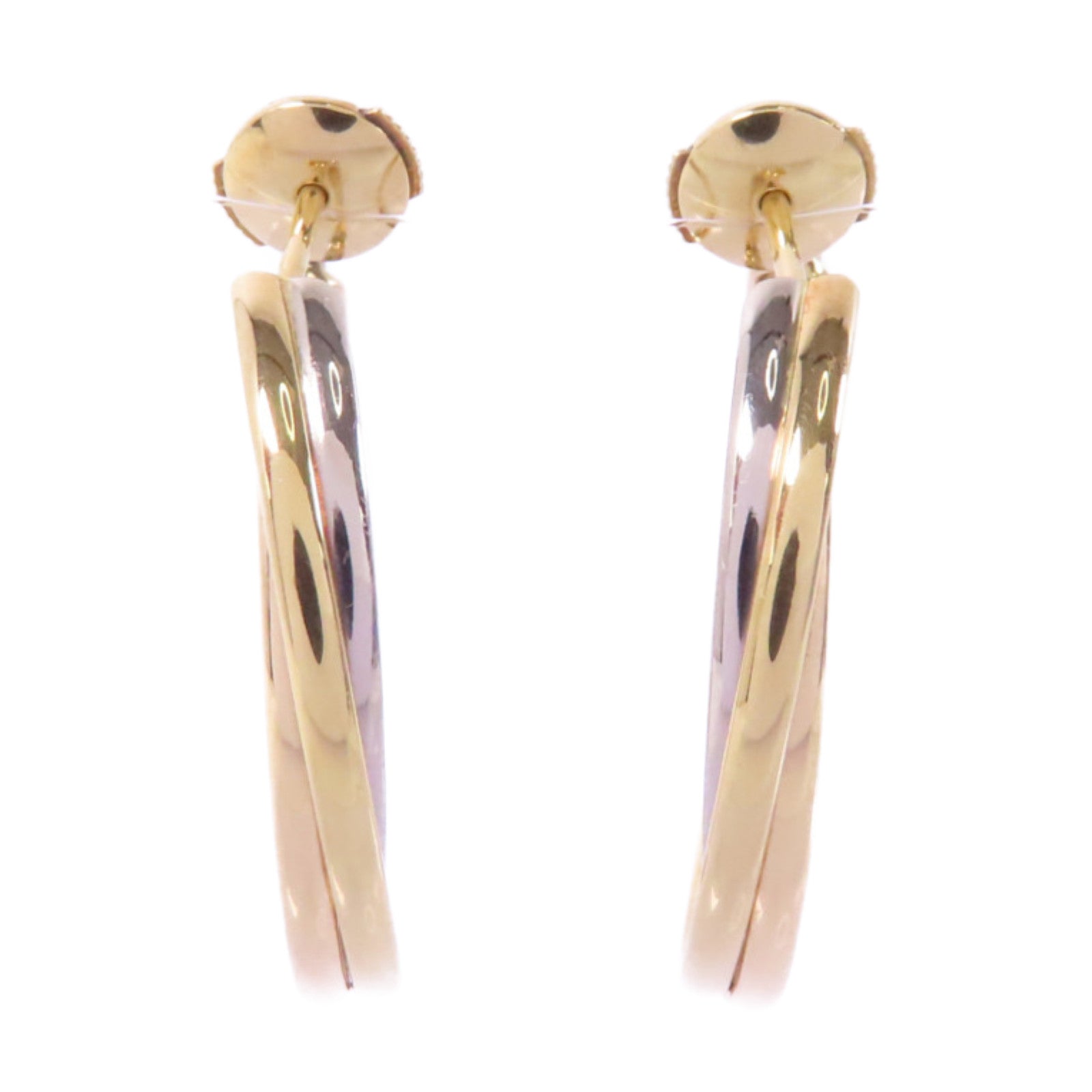 CARTIER 18K白金/黃金/玫瑰金Trinity Earrings耳環