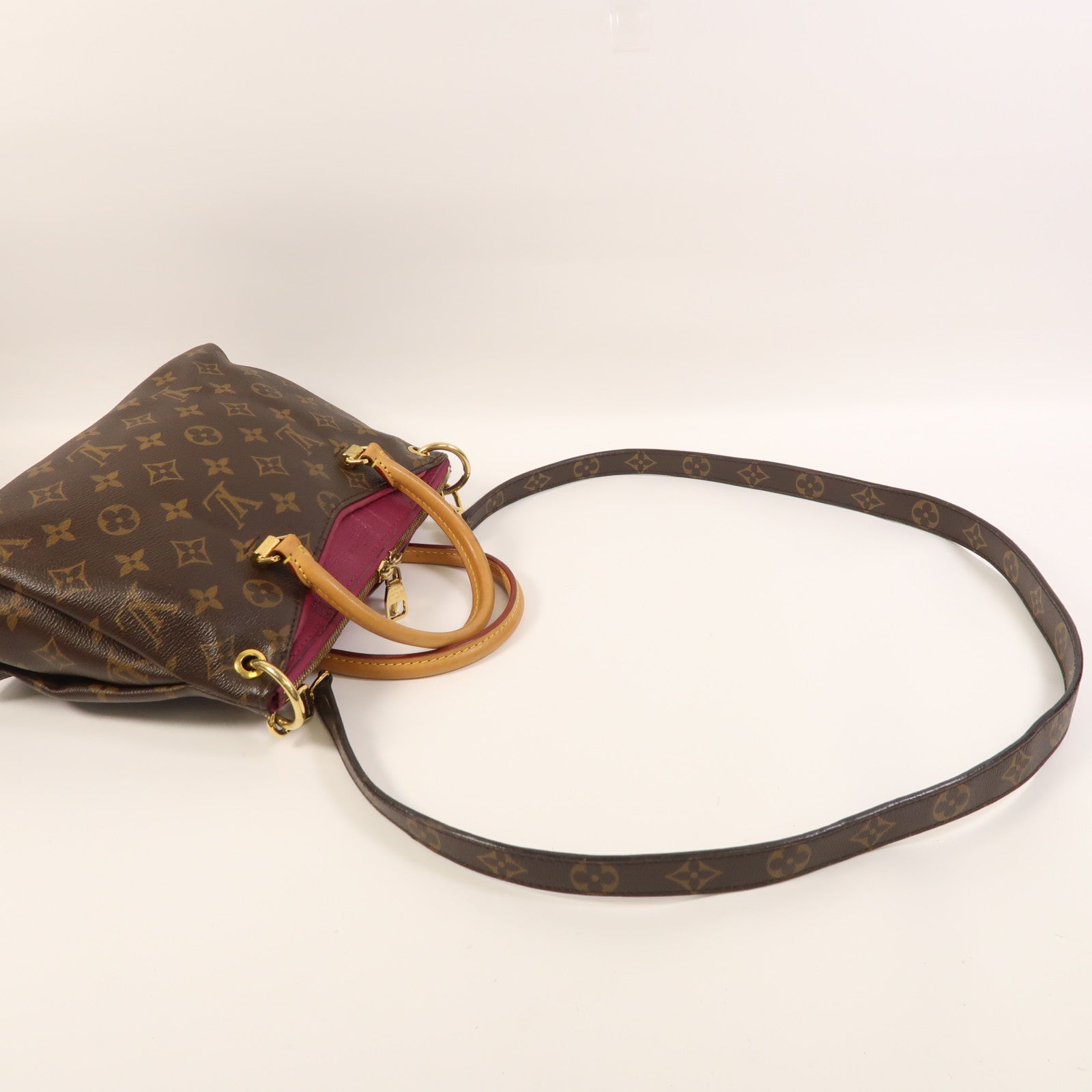 LOUIS VUITTON Monogram Pallas BB金扣手挽肩背兩用袋