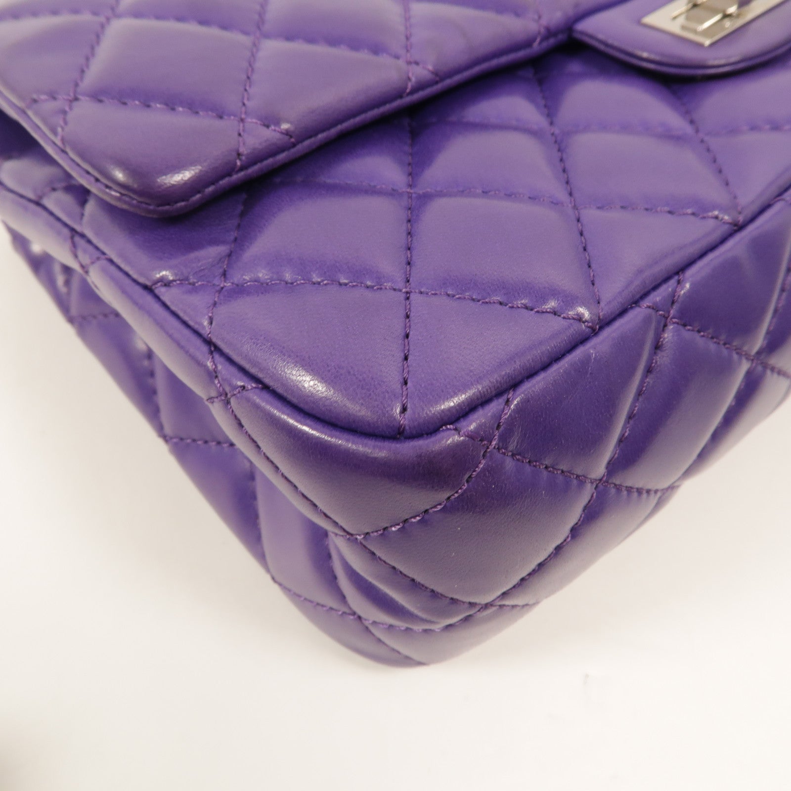 CHANEL 羊皮皮革2.55鏈帶肩背袋