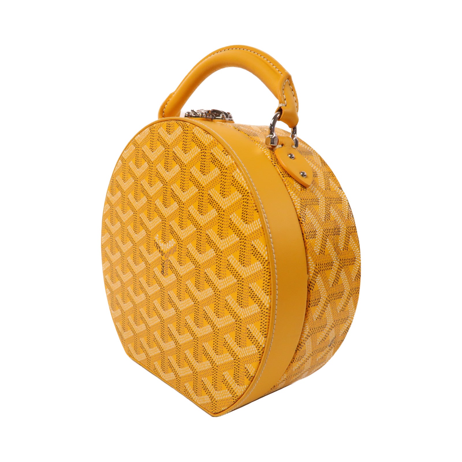 GOYARD 塗層帆布The Alto Hatbox Trunk Bag手挽肩背兩用袋黃色