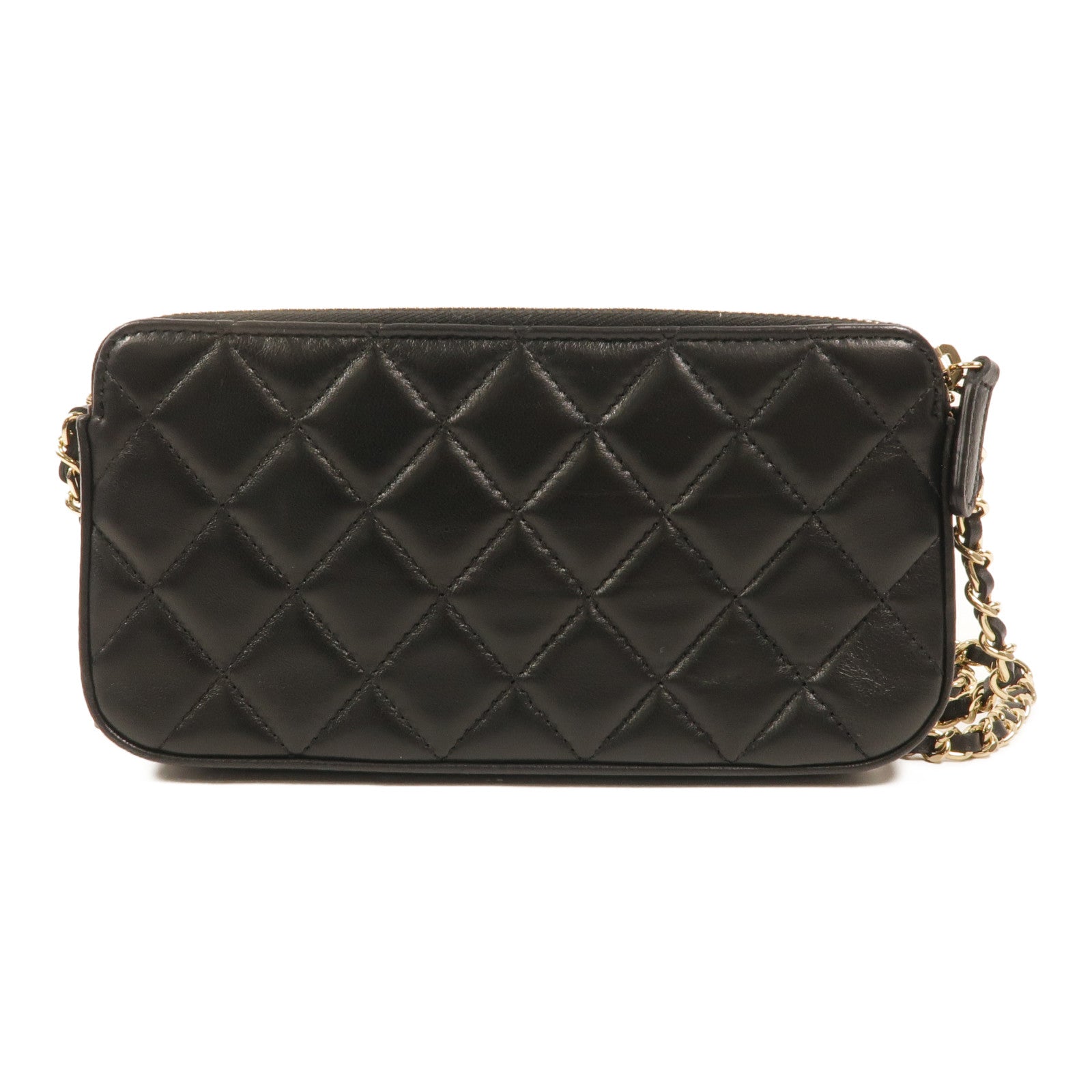 CHANEL 羊皮皮革CC Mark Matelasse Bag鏈帶肩背袋