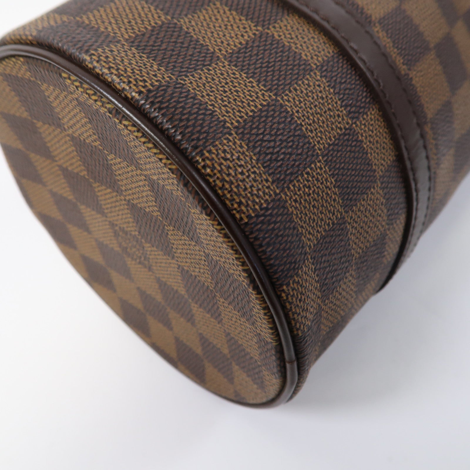 LOUIS VUITTON Damier Ebene Papillon PM金扣肩背袋啡色