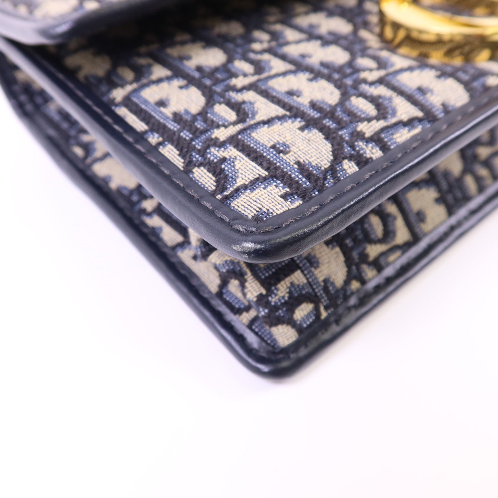 Dior 帆布30 Montaigne Chain Bag金扣鏈帶肩背袋
