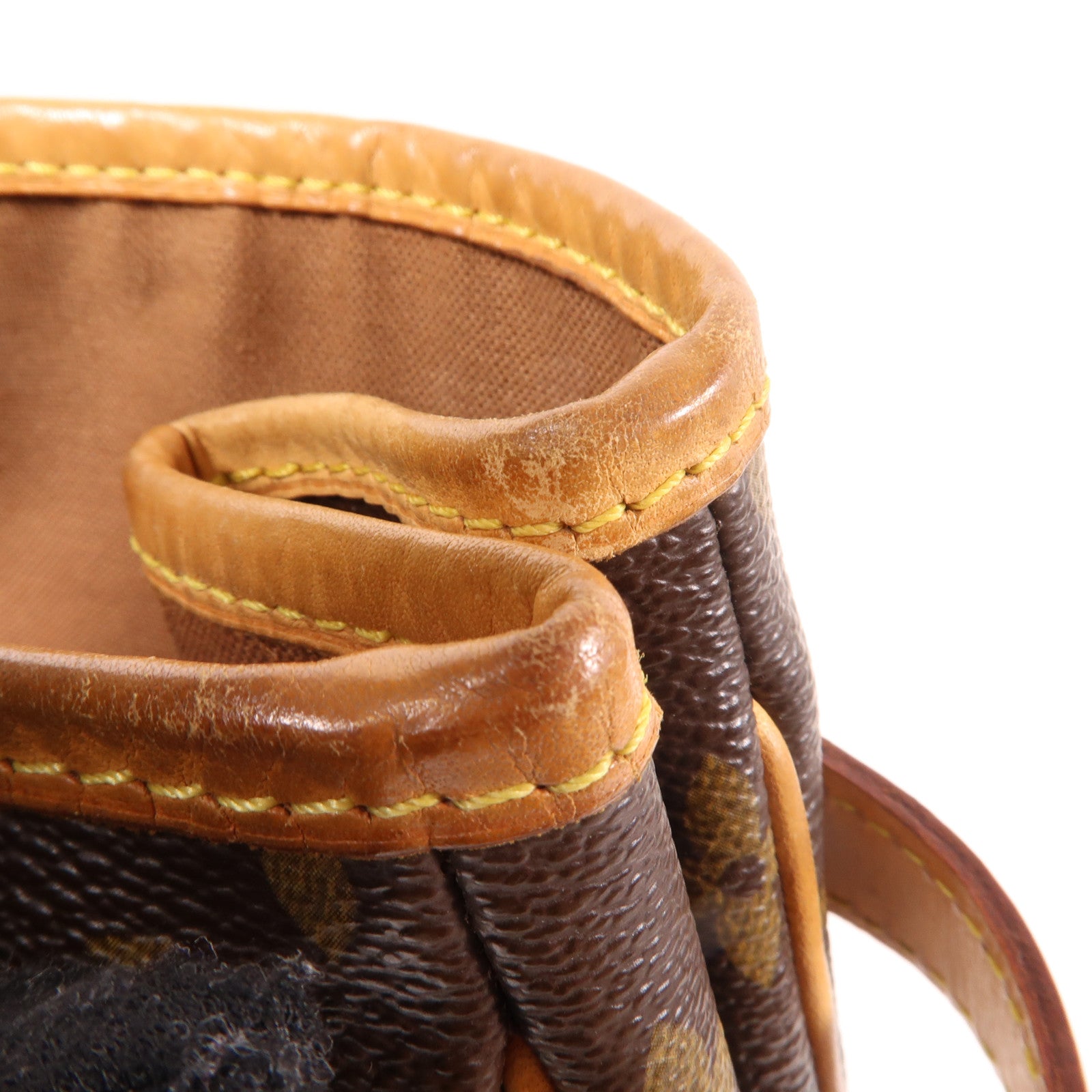 LOUIS VUITTON Monogram Batignolles金扣肩背袋棕色