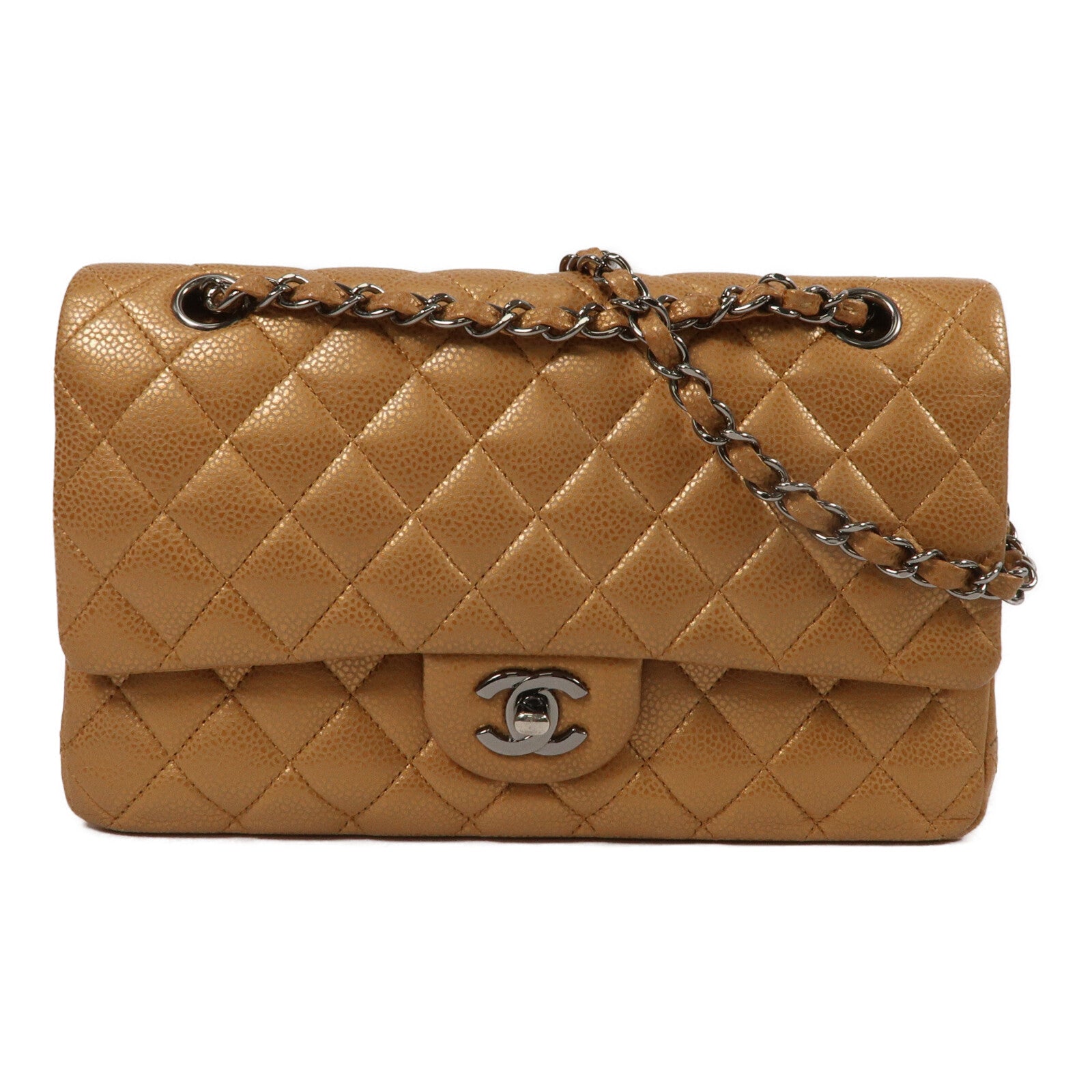 CHANEL 牛皮皮革Classic Flap 25鏈帶肩背袋