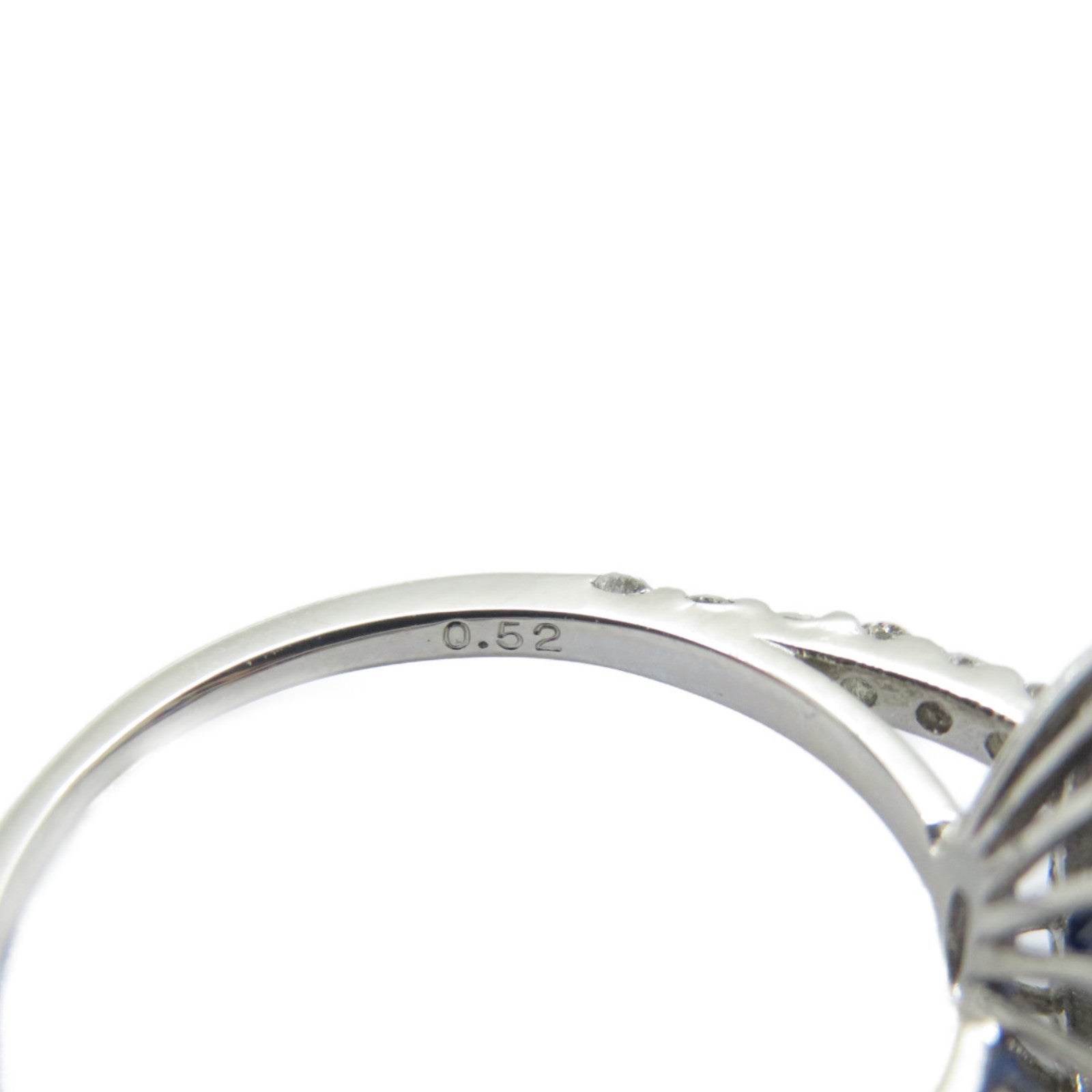JEWELRY 【激減優惠】PT900鉑金Sapphire Ring 2.298ct藍寶石/0.52ct鑽石戒指US#5.5