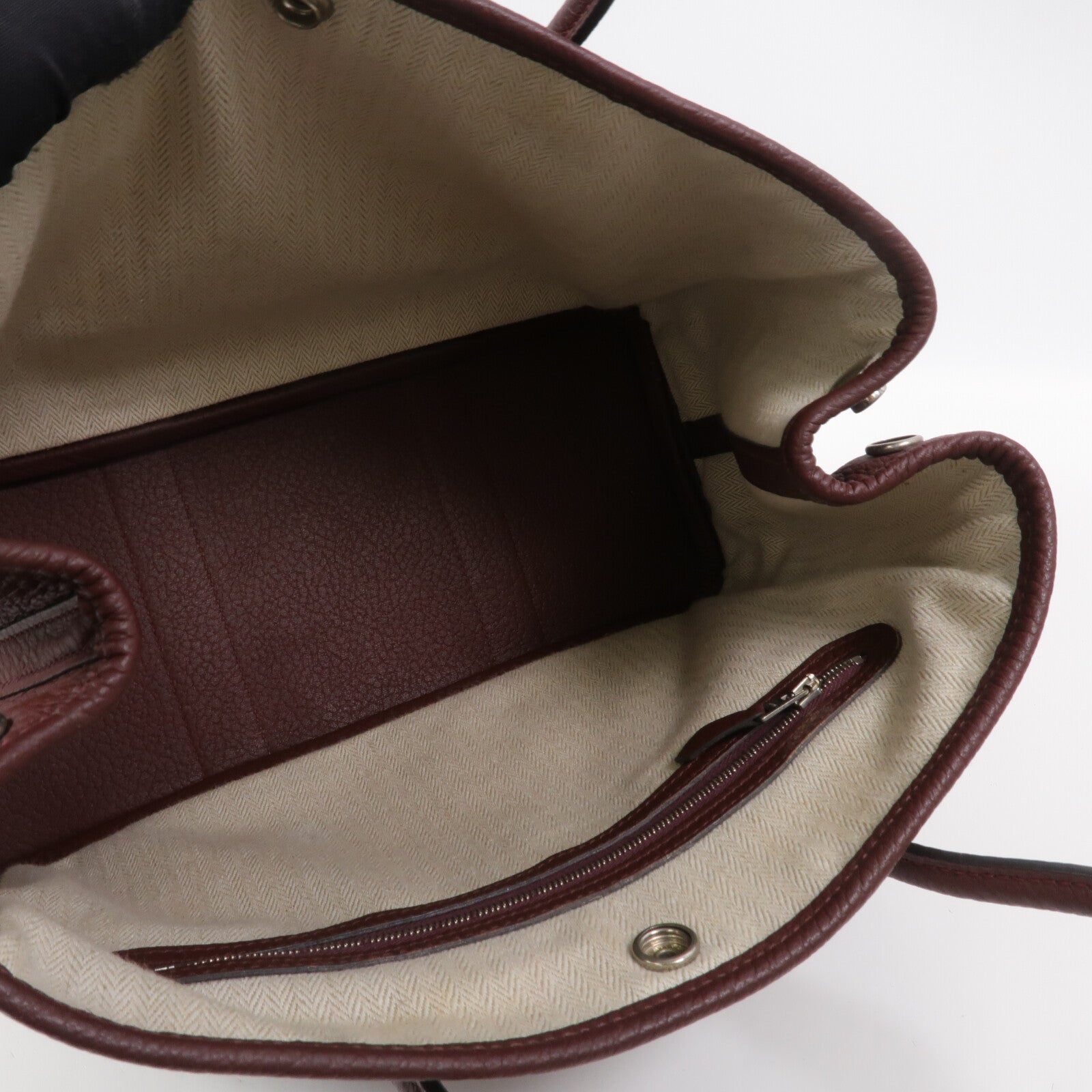 HERMES Negonda皮革Garden Party TPM手挽袋Rouge H