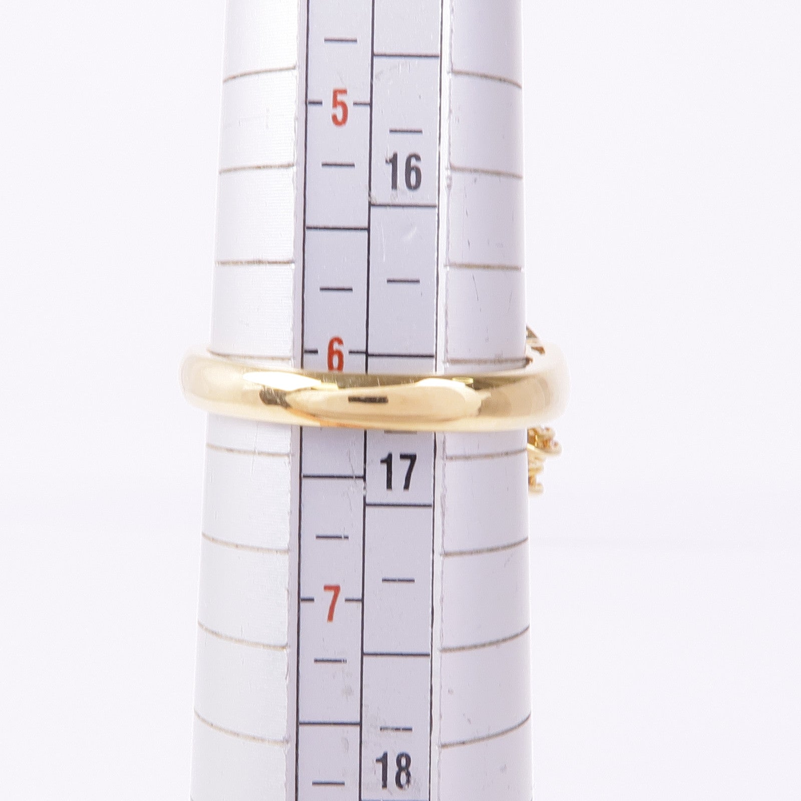 JEWELRY 18K黃金Ruby Diamond Ring紅寶石/鑽石戒指US#6