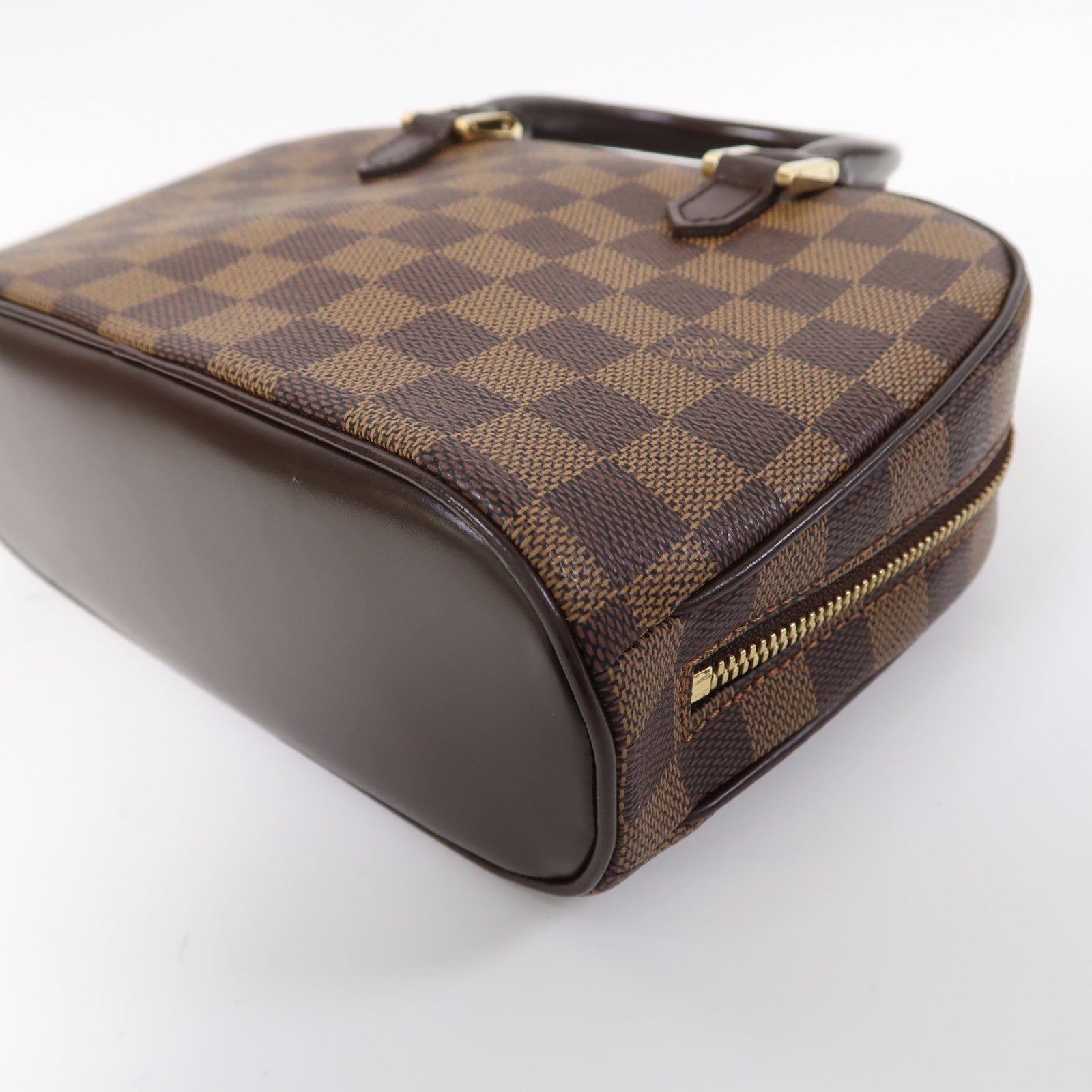 LOUIS VUITTON 【激減優惠】Damier Ebene Sarria Mini金扣手挽袋啡色