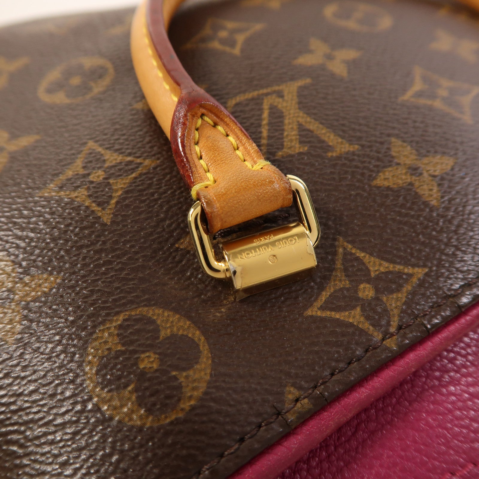 LOUIS VUITTON Monogram Pallas BB金扣手挽肩背兩用袋