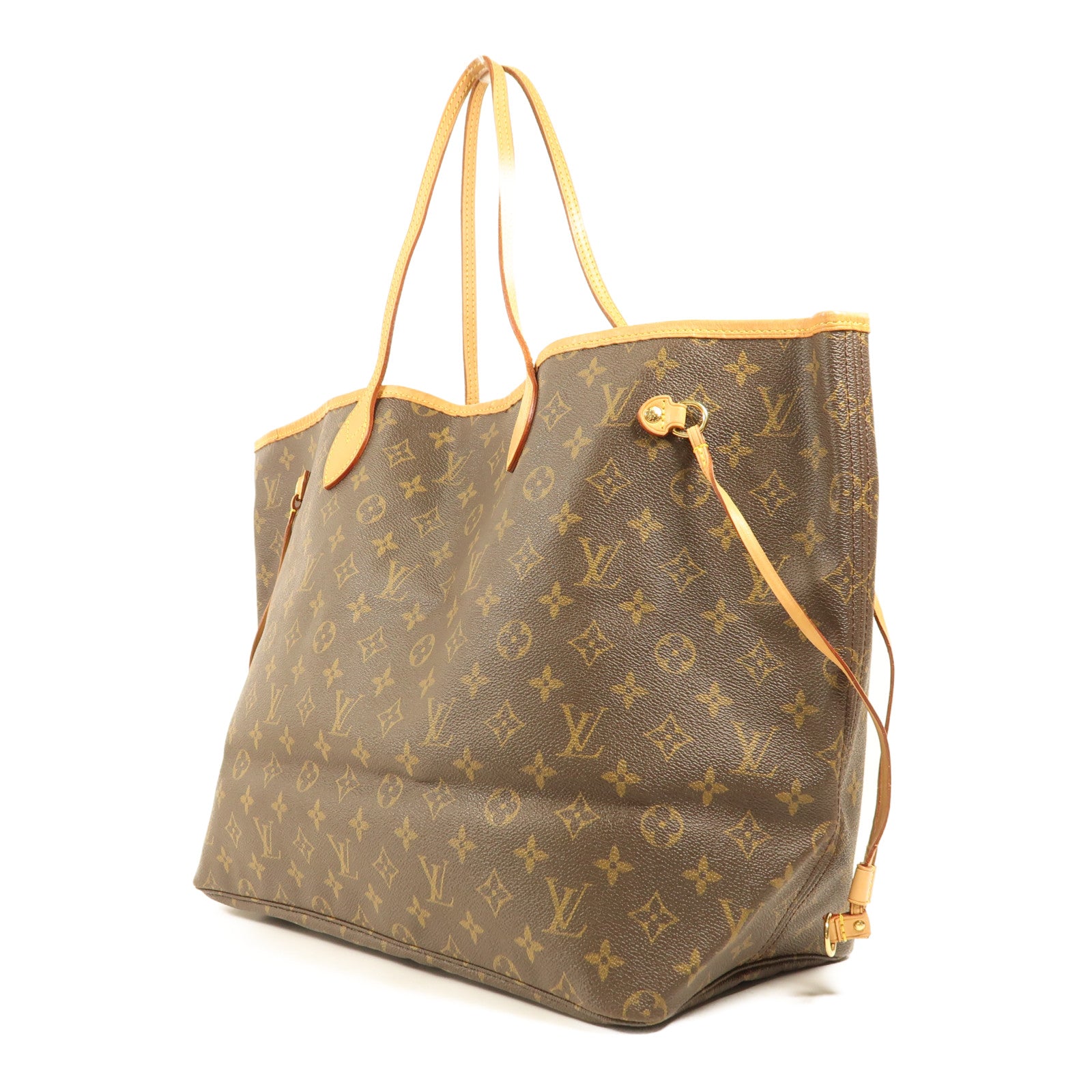 LOUIS VUITTON Monogram Neverfull GM金扣手挽袋