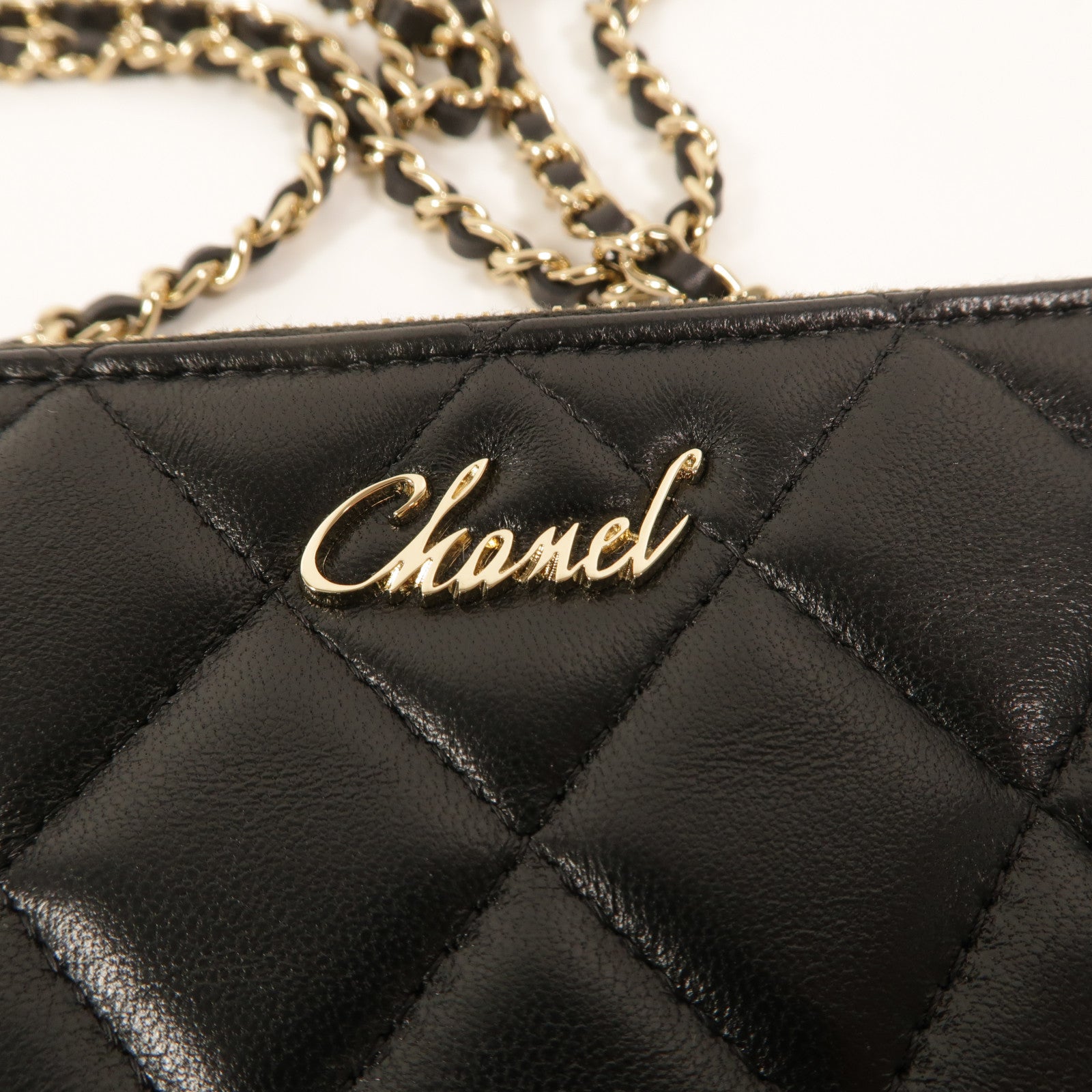 CHANEL 羊皮皮革CC Mark Matelasse Bag鏈帶肩背袋