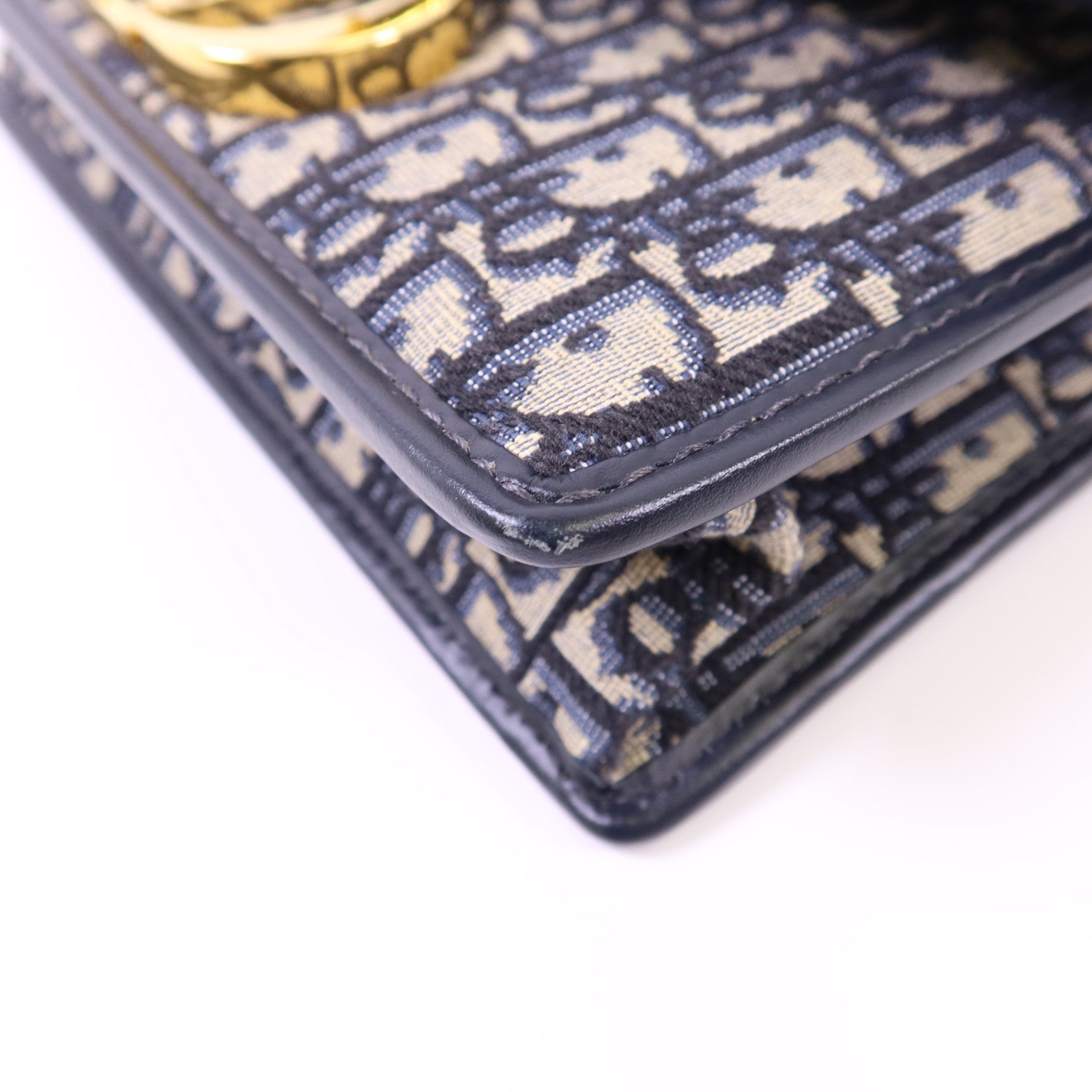 Dior 帆布30 Montaigne Chain Bag金扣鏈帶肩背袋