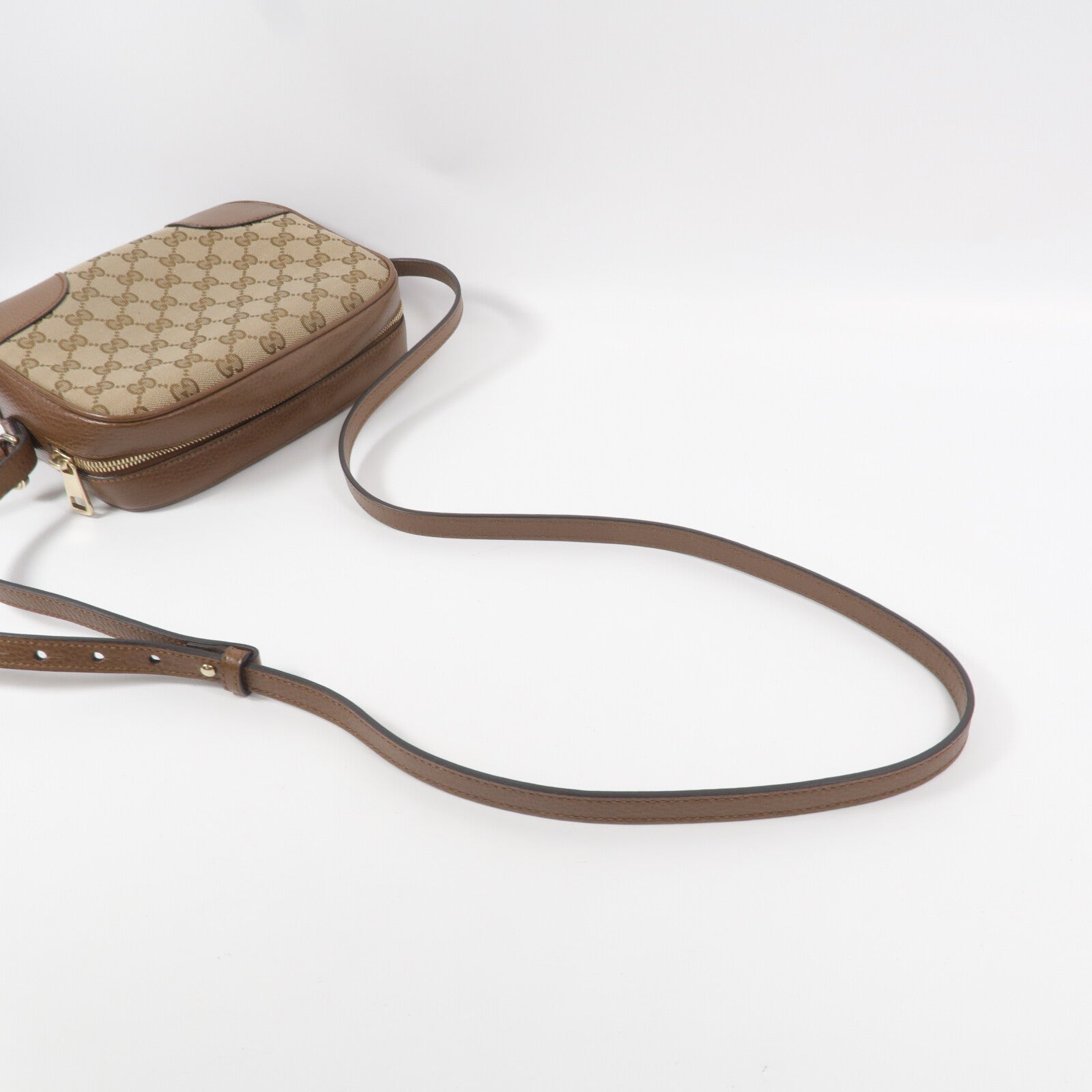 GUCCI 帆布Mini Bree Messenger Bag肩背袋