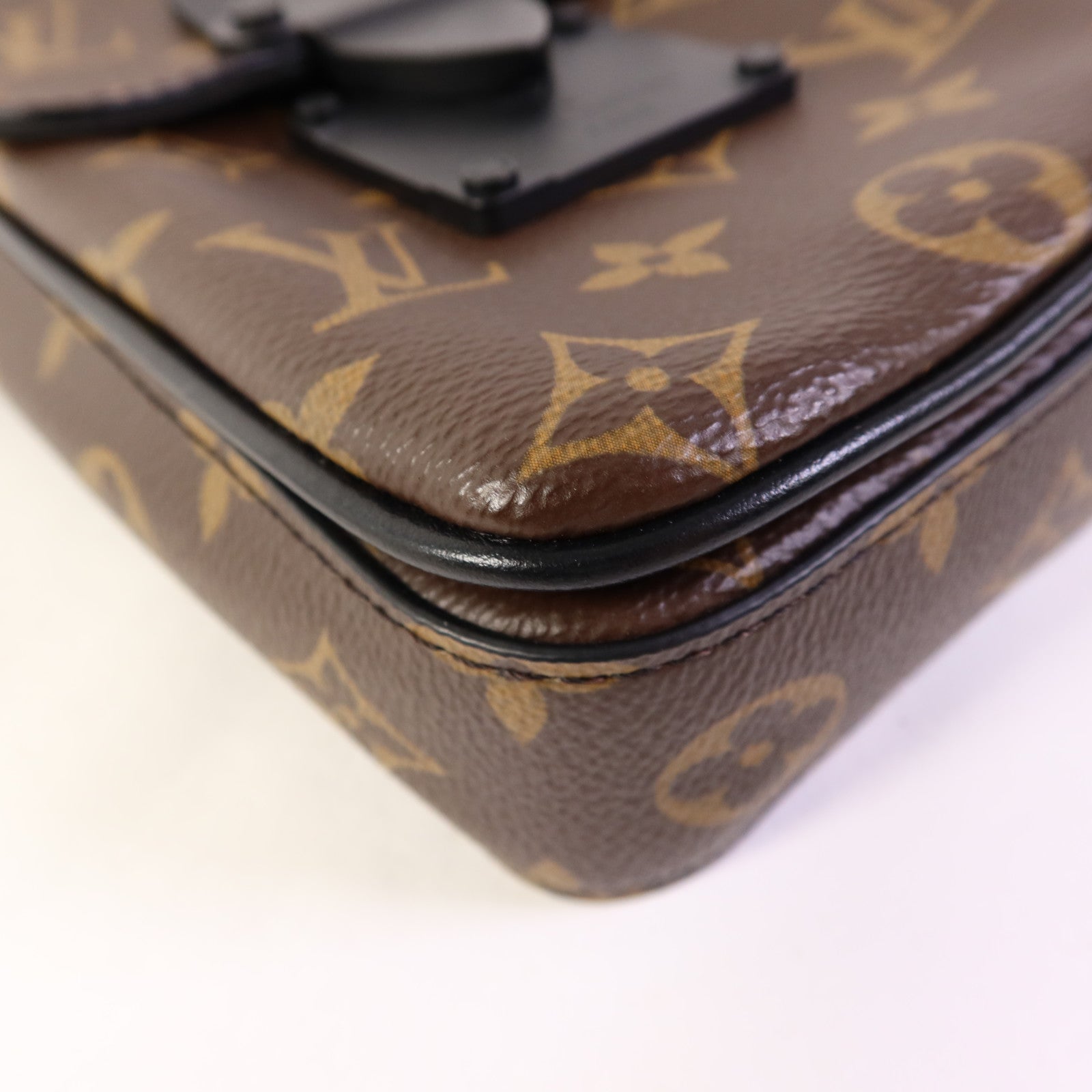 LOUIS VUITTON Monogram Macassar S-Lock肩背袋