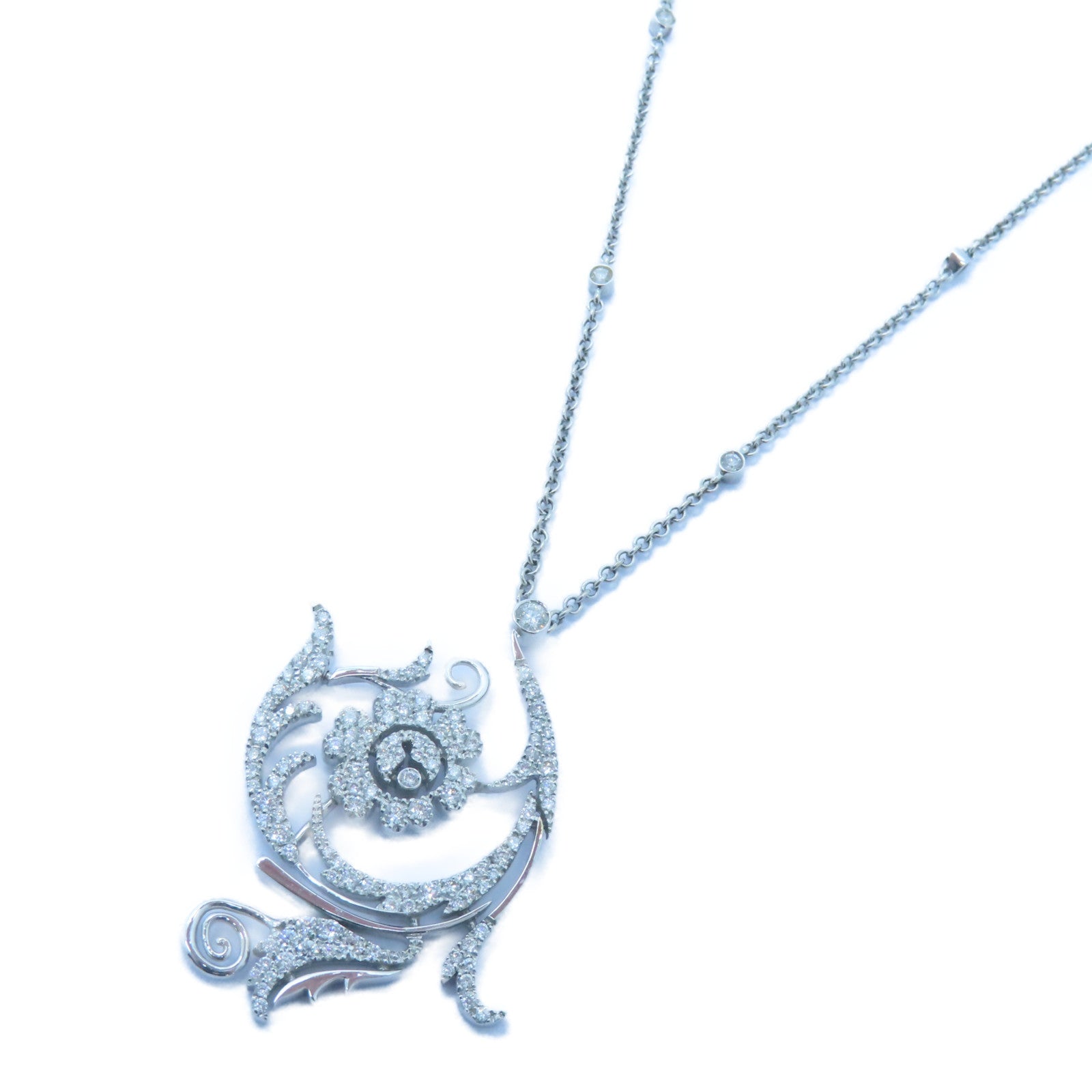 JEWELRY 【激減優惠】18K白金Diamond Necklace 1.66ct鑚石項鍊