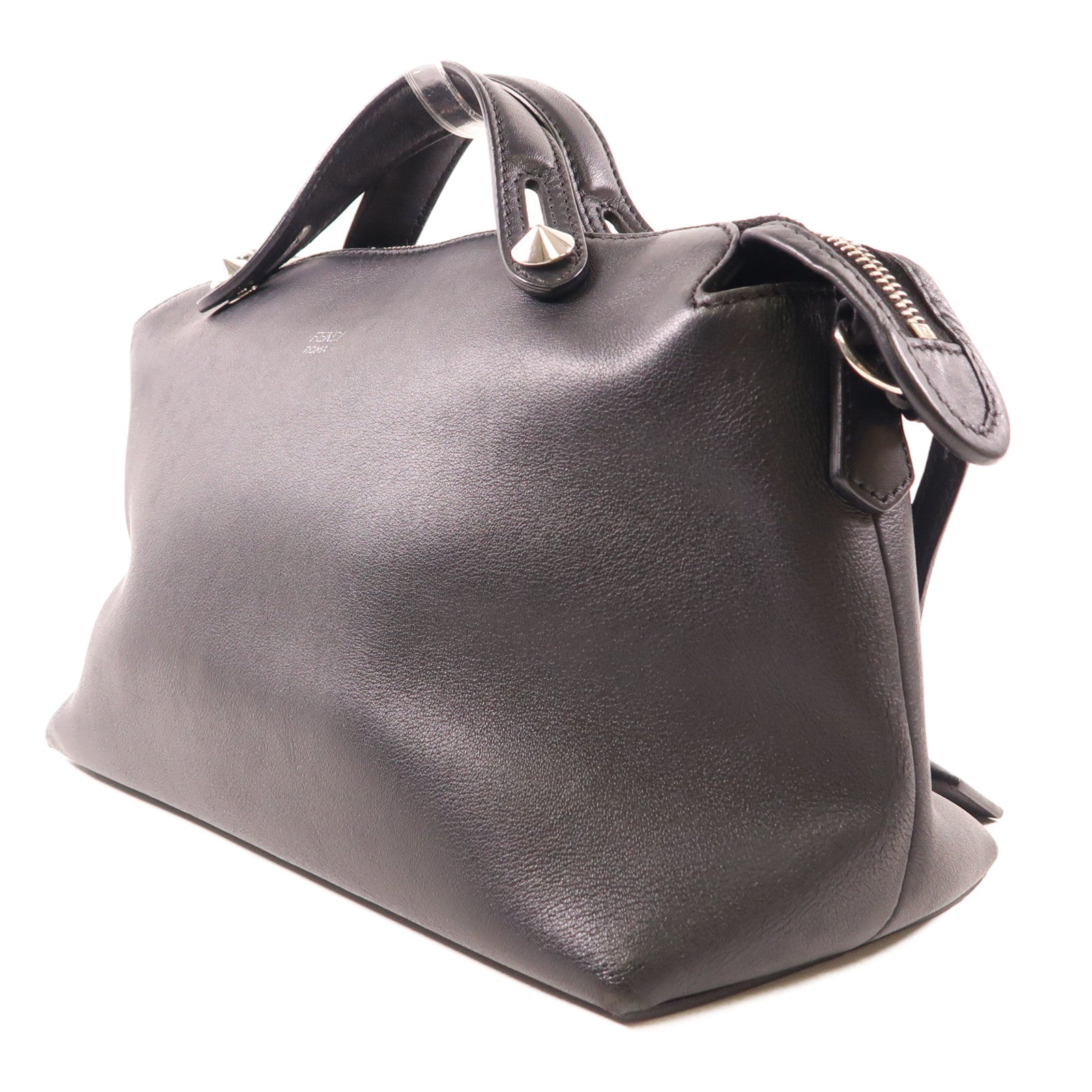 FENDI SHW By The Way 2 Way Shoulder Bag 8BL124 Calfskin Leather Black