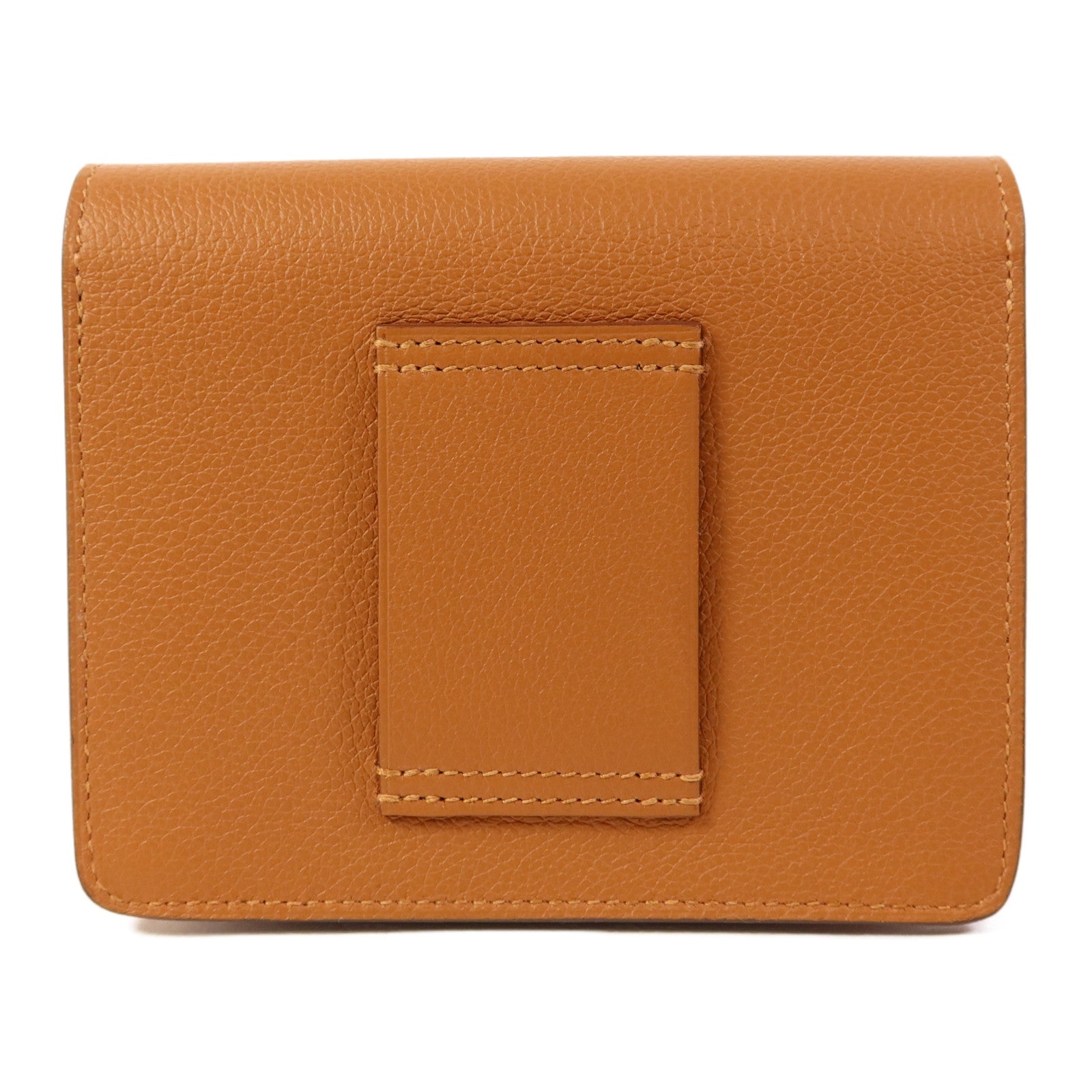 HERMES Evercolor皮革Roulis Slim金扣手拿包Gold