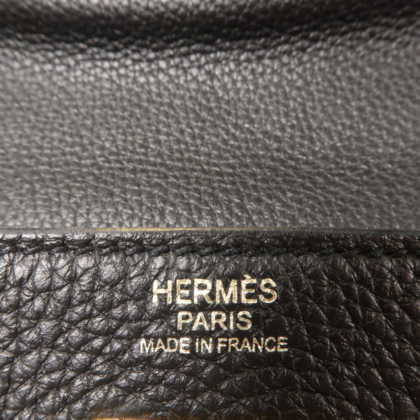 HERMES Clemence皮革Kelly 32手挽肩背兩用袋Noir