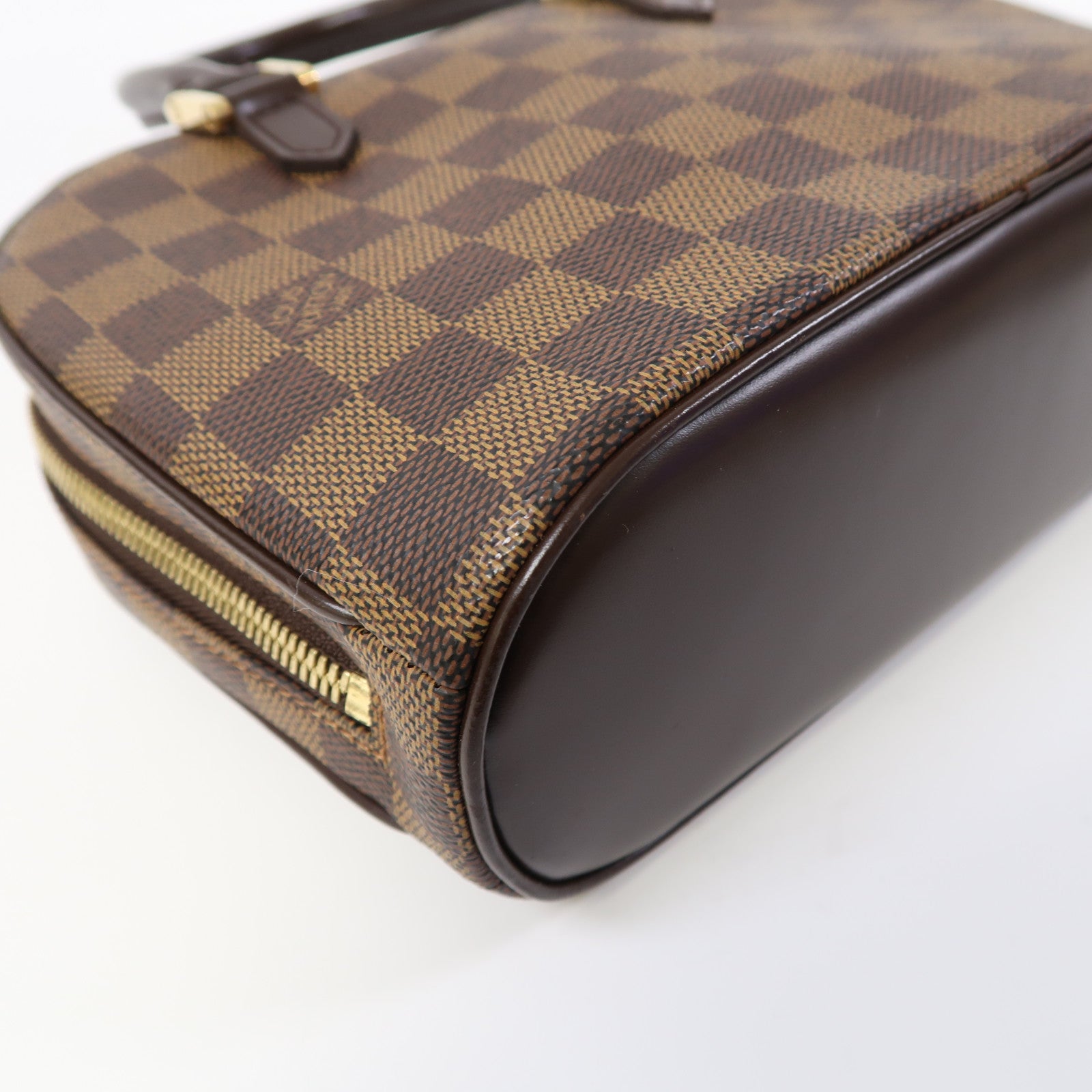 LOUIS VUITTON 【激減優惠】Damier Ebene Sarria Mini金扣手挽袋啡色