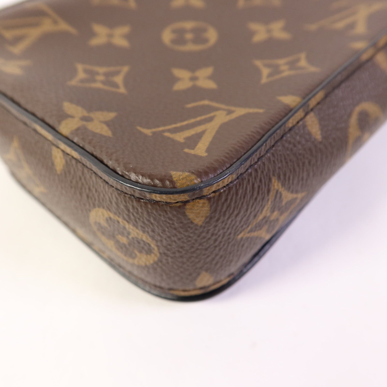 LOUIS VUITTON Monogram Macassar S-Lock肩背袋