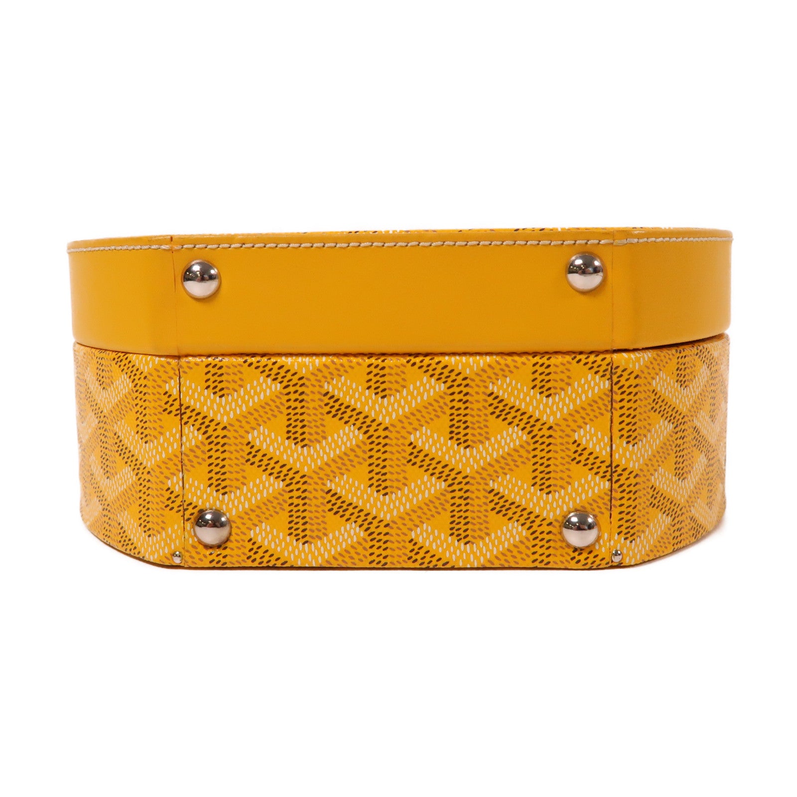 GOYARD 塗層帆布The Alto Hatbox Trunk Bag手挽肩背兩用袋黃色
