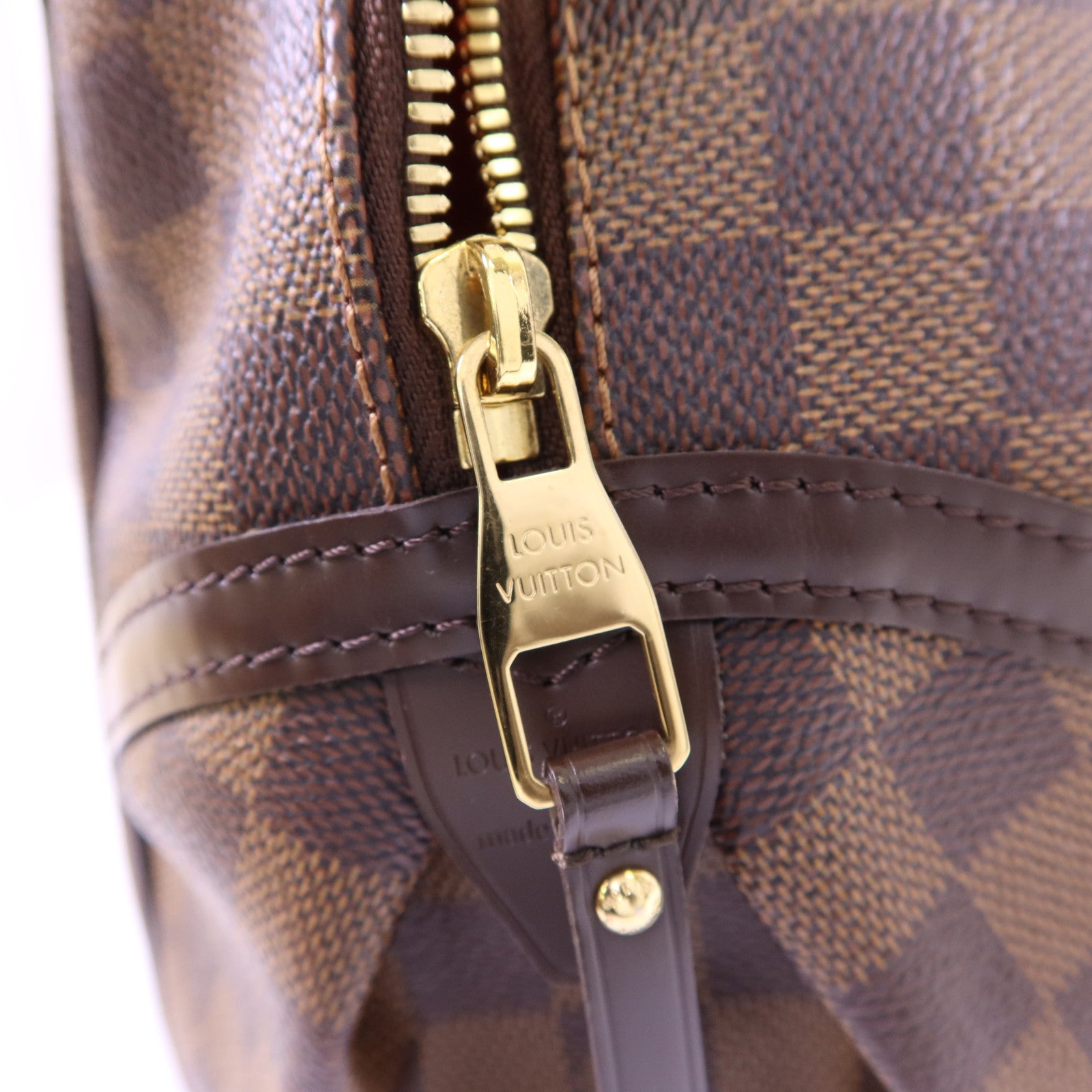 LOUIS VUITTON Damier Ebene Rivington PM金扣肩背袋