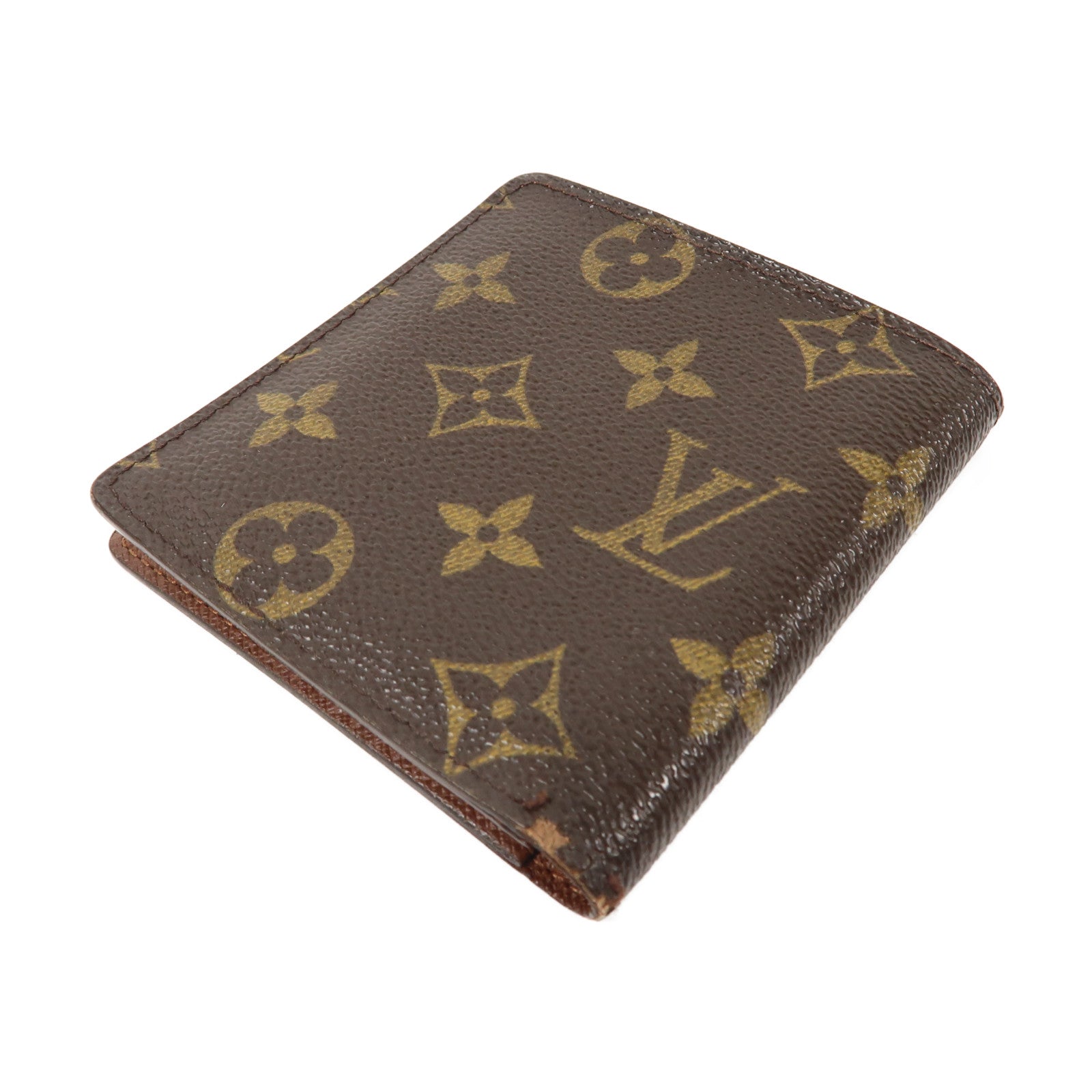 LOUIS VUITTON Monogram 6 Credit Card Slots Wallet錢包啡色