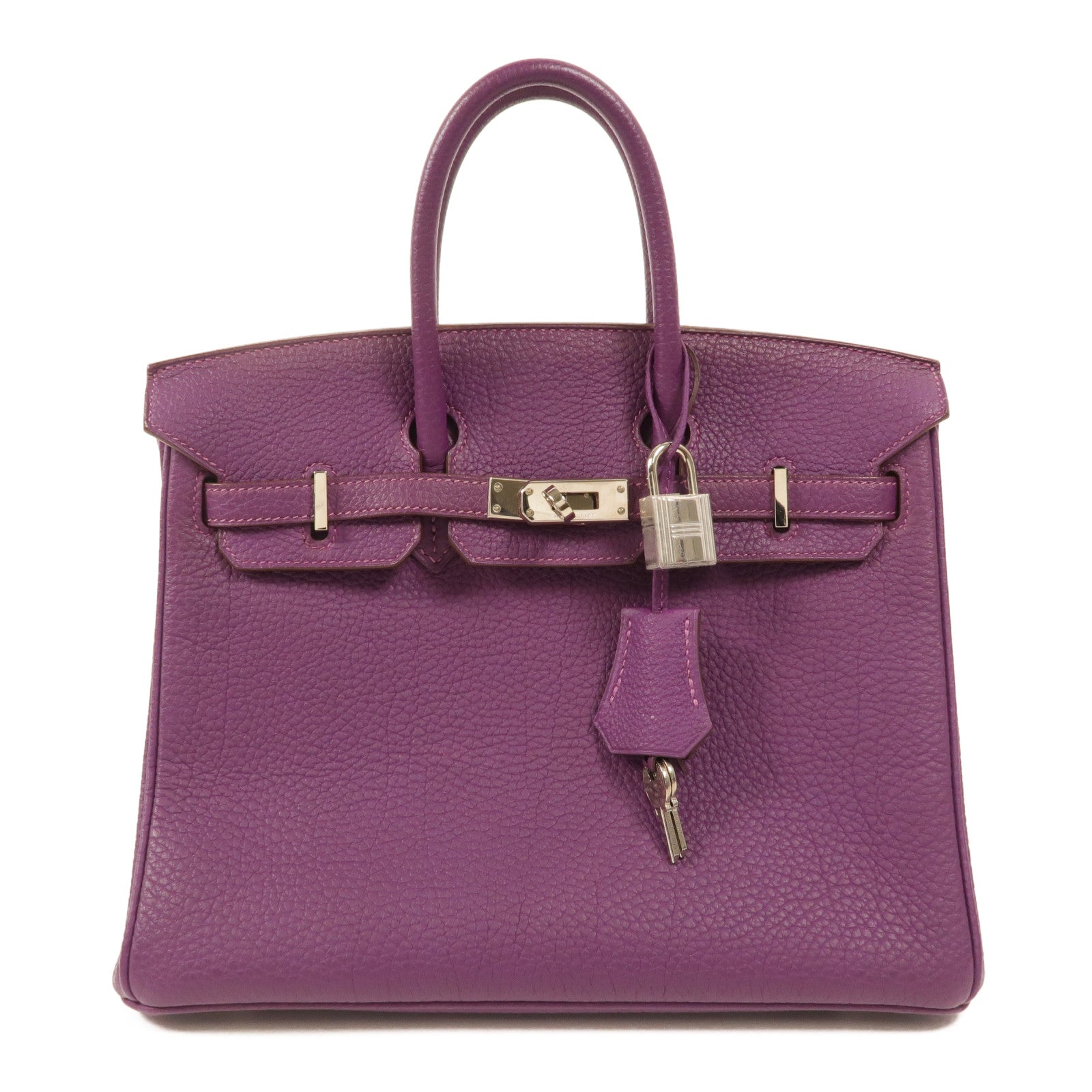 HERMES Togo皮革Birkin 25手挽袋Anemone