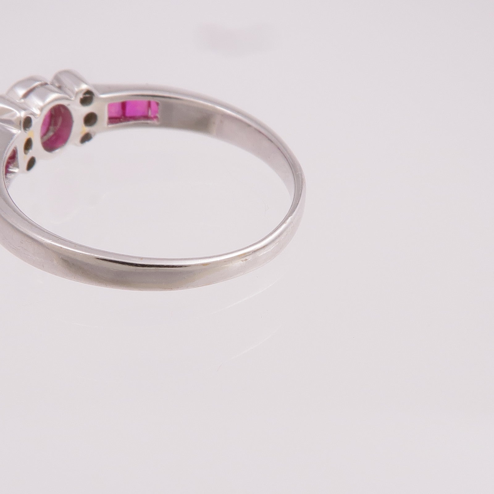 JEWELRY 【激減優惠】18K白金Ruby Ring紅寶石戒指US#6.5