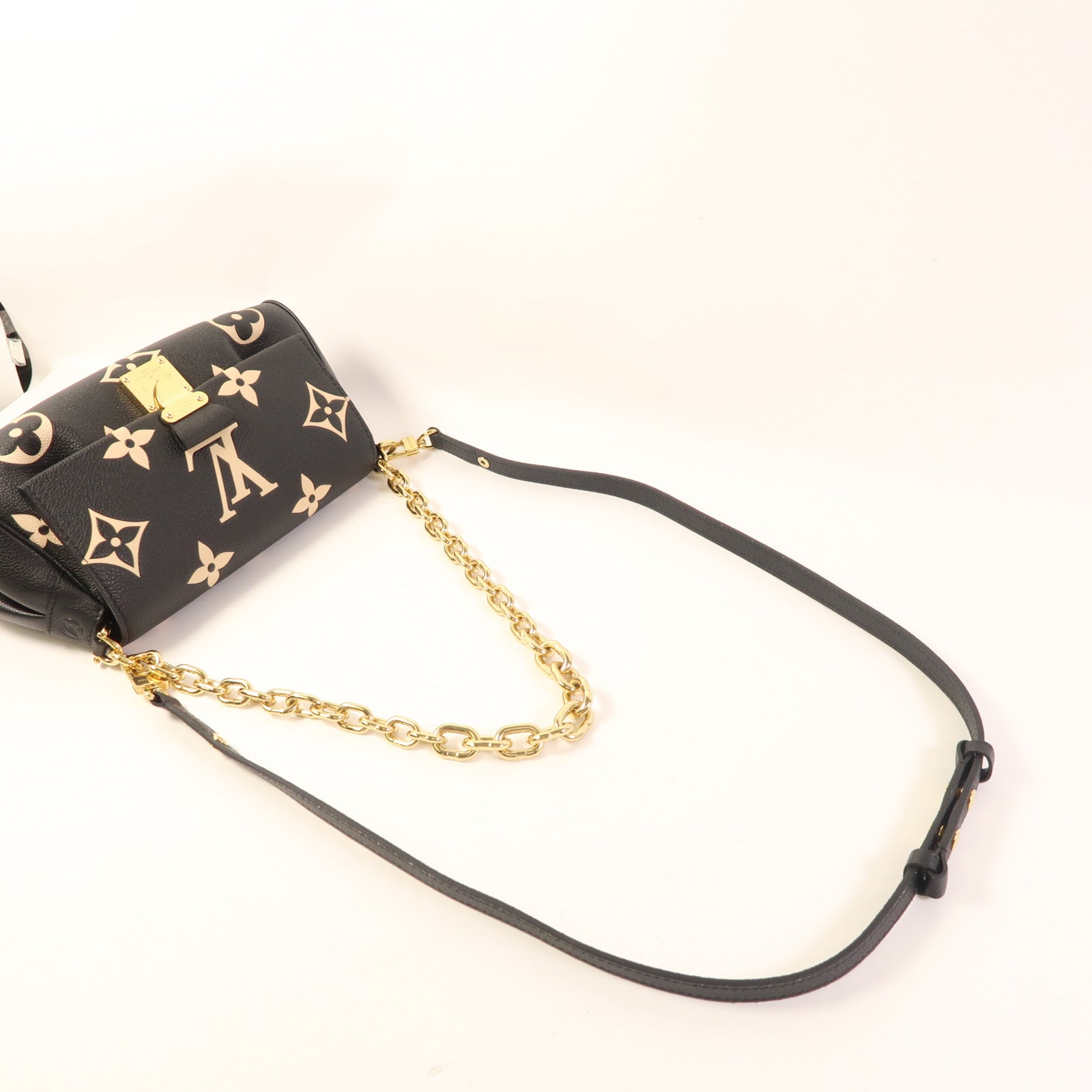 LOUIS VUITTON Monogram Empreinte Favorite金扣手挽肩背兩用袋