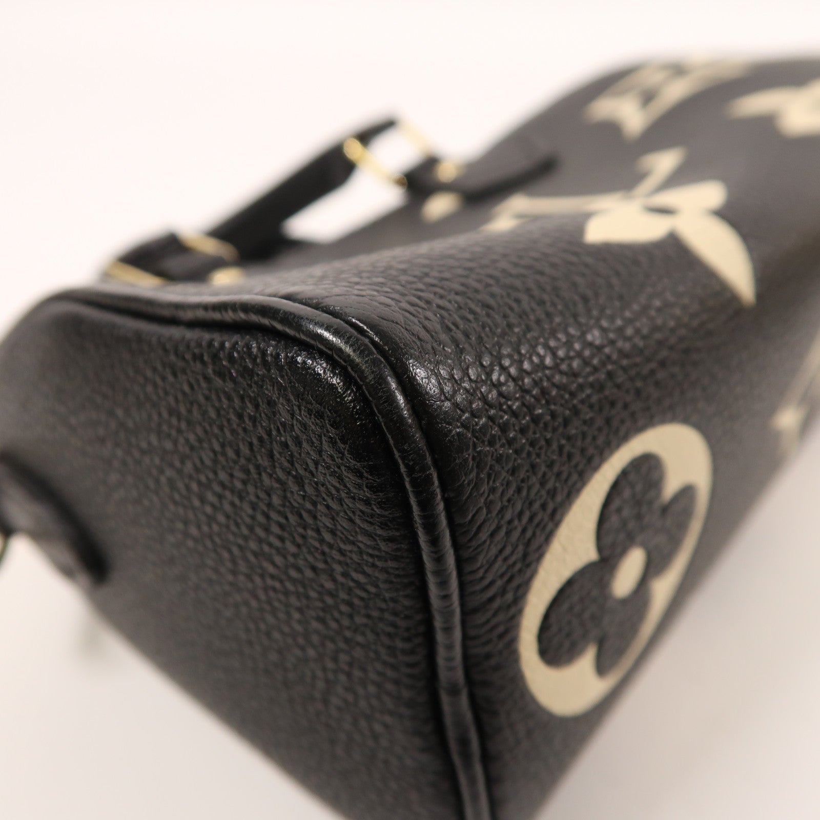 LOUIS VUITTON Monogram Empreinte Nano Speedy金扣手挽肩背兩用袋