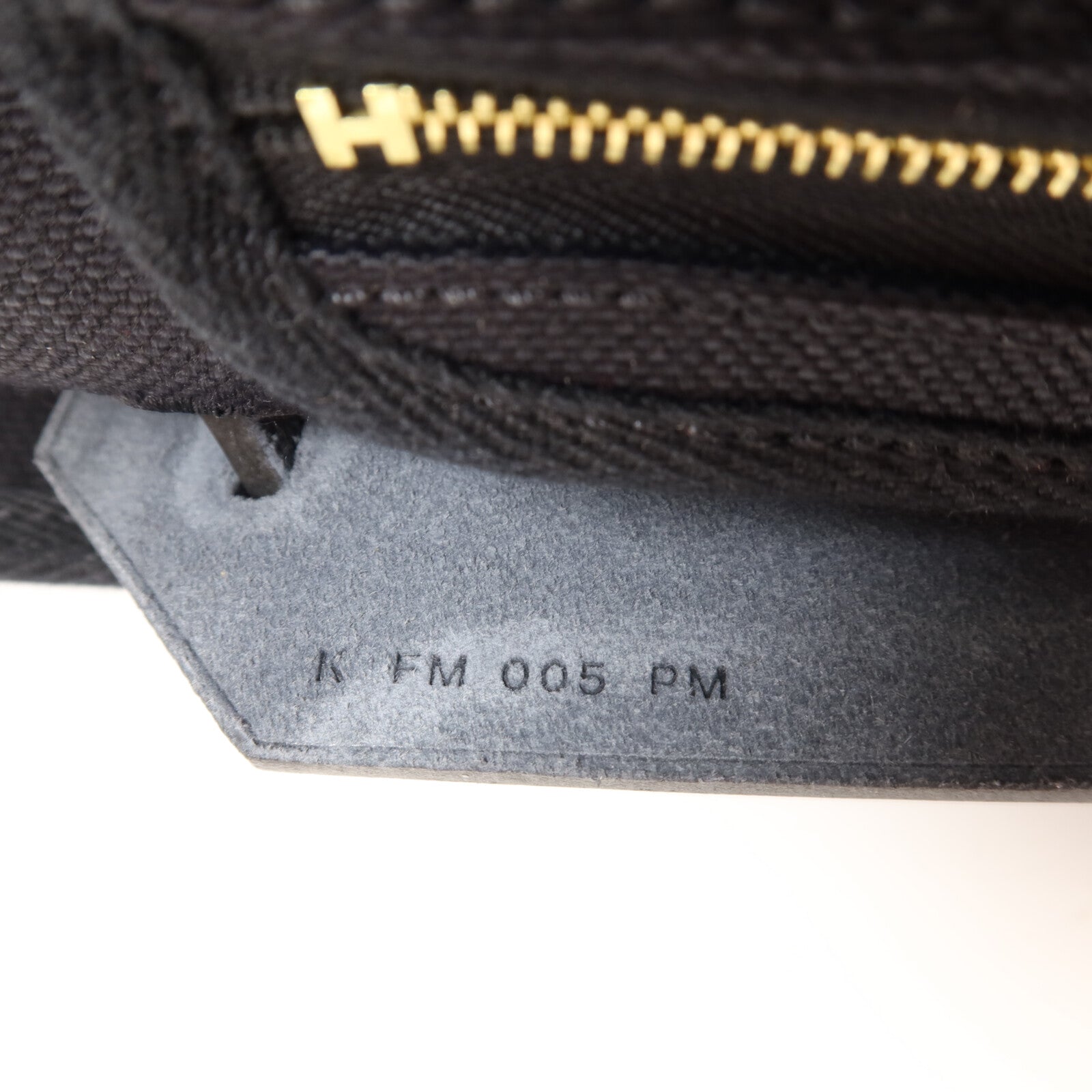 HERMES 帆布Herbag PM金扣手挽肩背兩用袋Noir