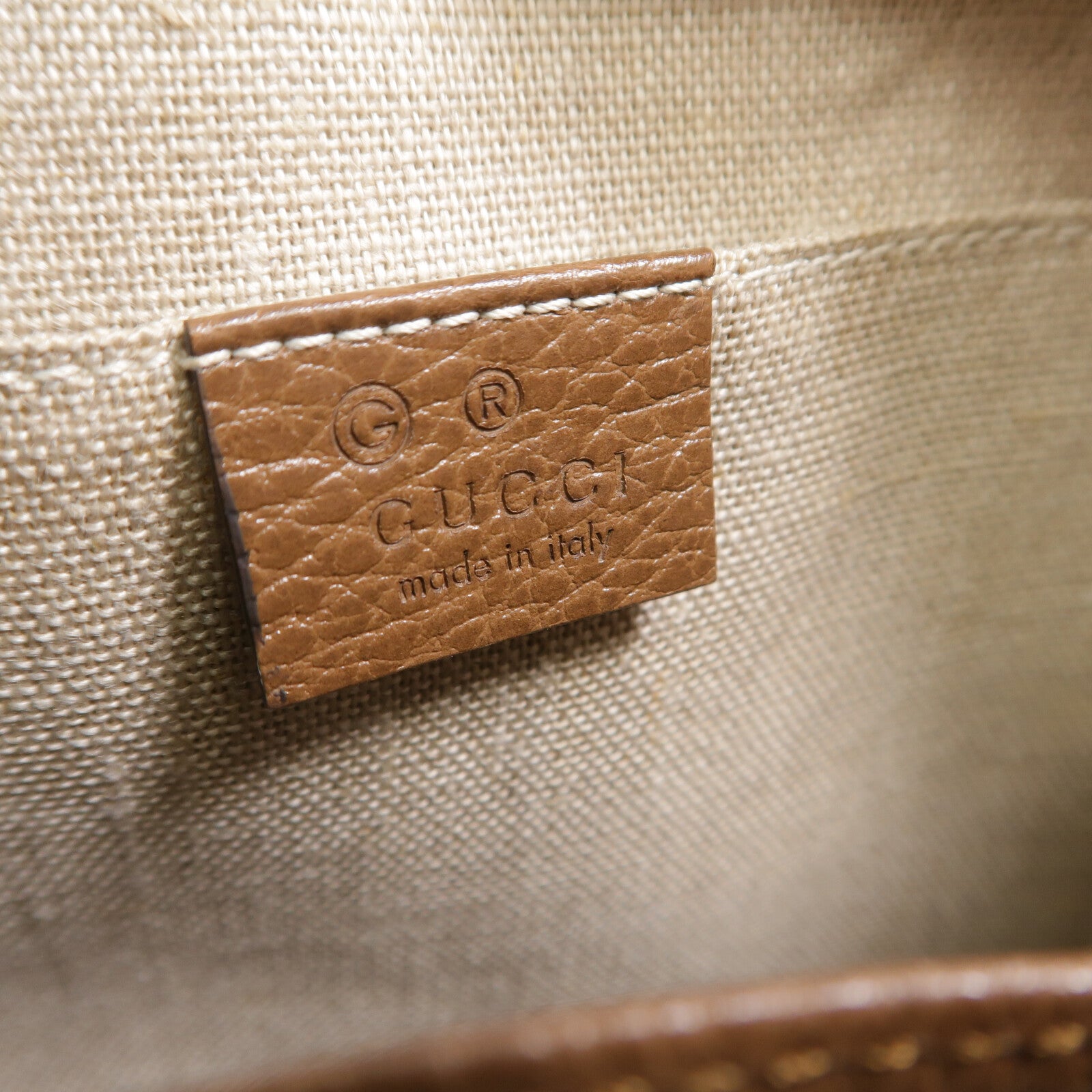 GUCCI 帆布Mini Bree Messenger Bag肩背袋