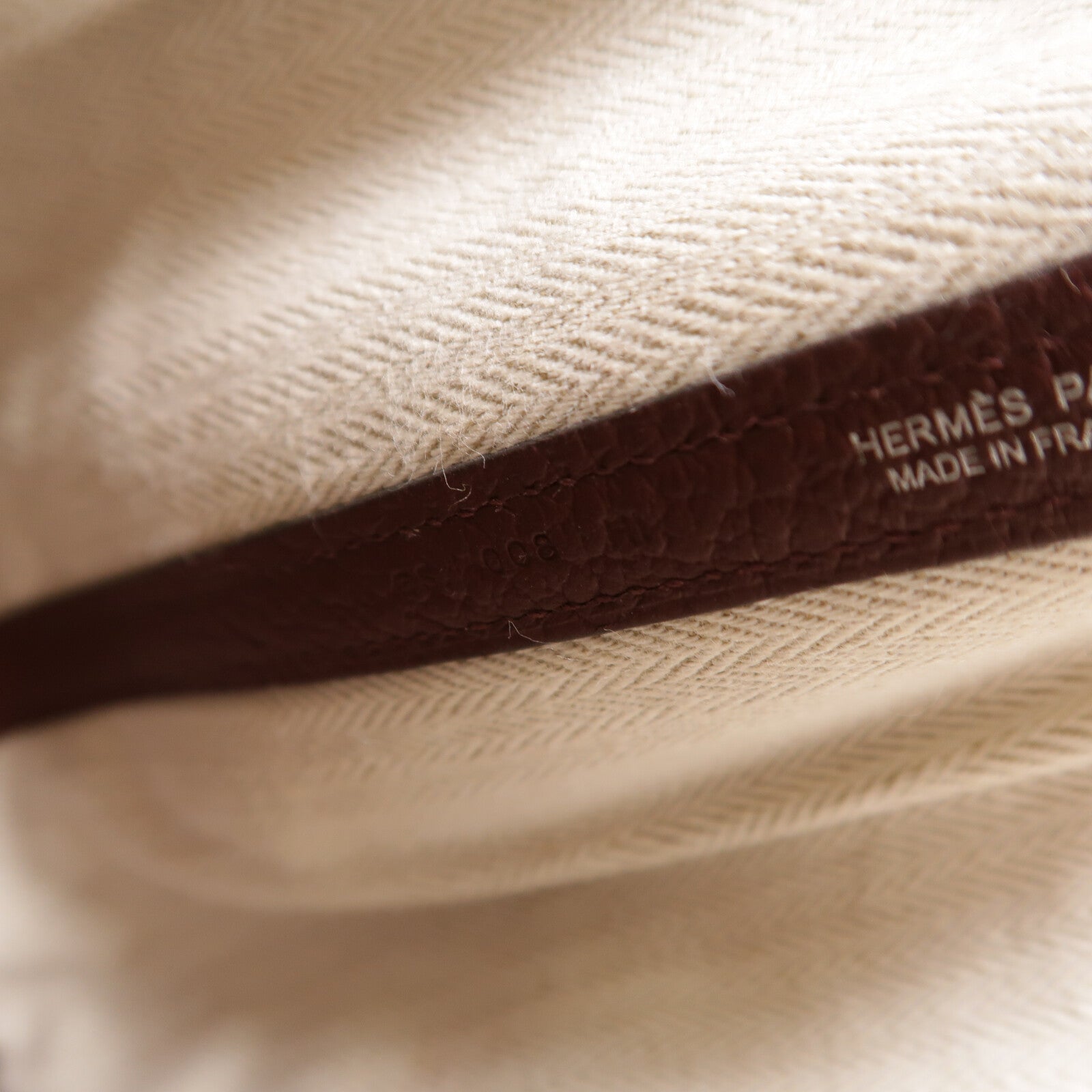 HERMES Negonda皮革Garden Party TPM手挽袋Rouge H