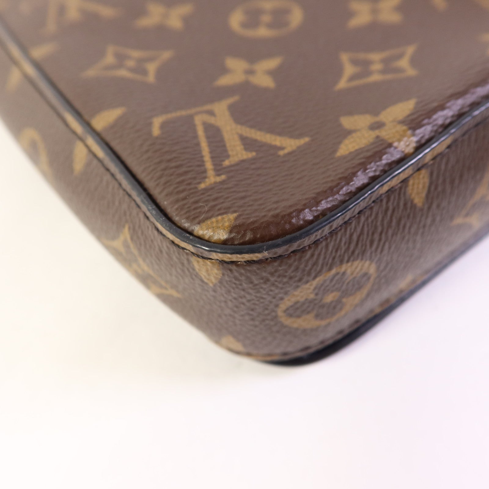 LOUIS VUITTON Monogram Macassar S-Lock肩背袋