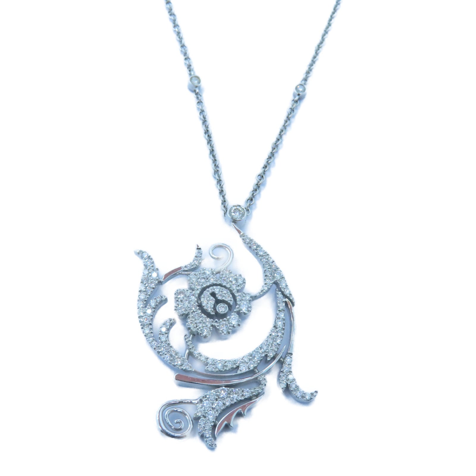 JEWELRY 【激減優惠】18K白金Diamond Necklace 1.66ct鑚石項鍊