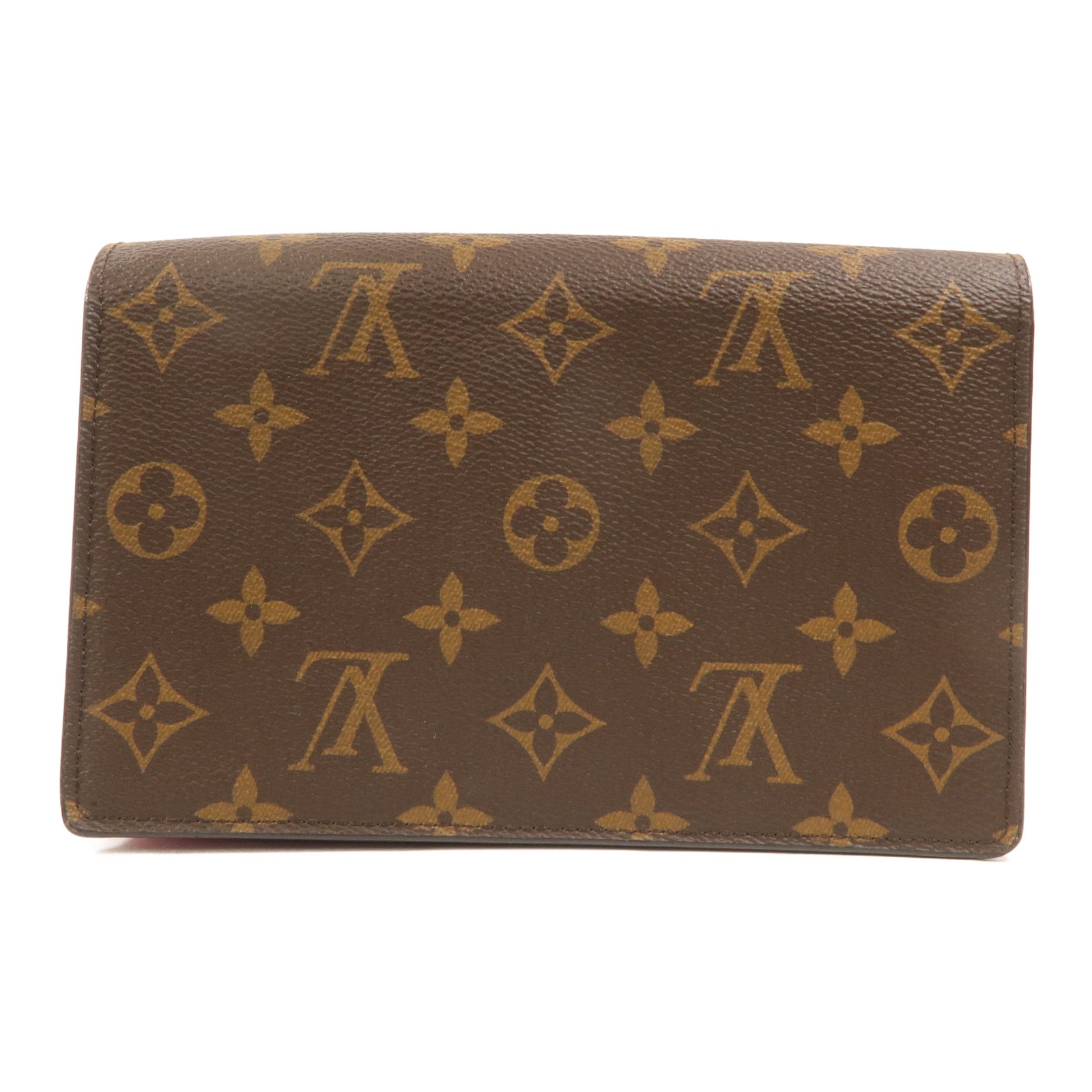 LOUIS VUITTON Monogram Portefeuille Flore鏈帶肩背袋