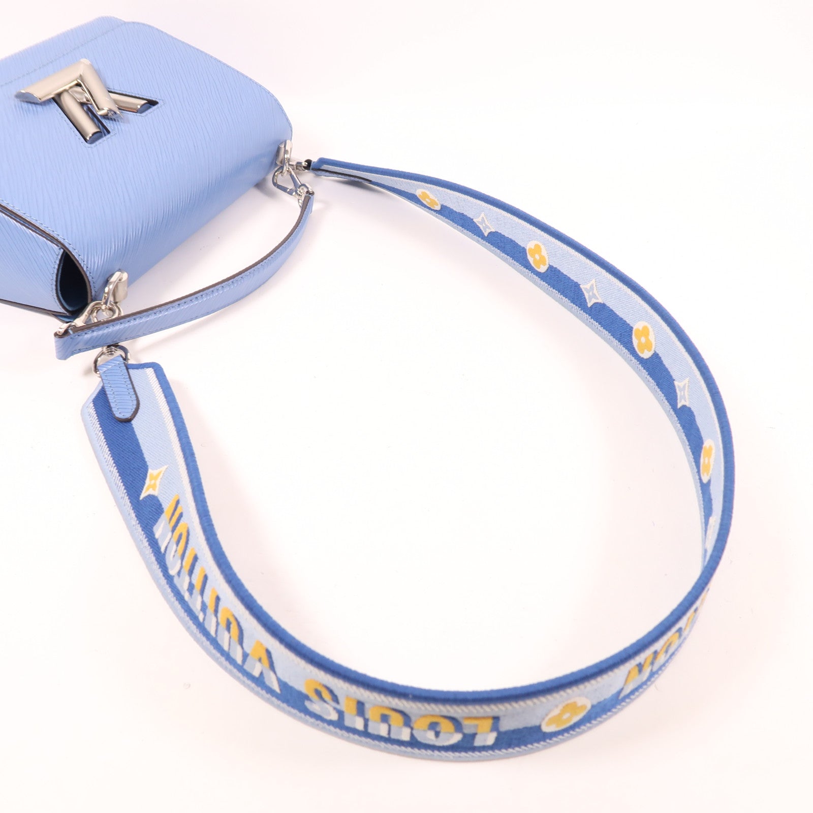 LOUIS VUITTON Epi Twist MM銀扣手挽肩背兩用袋