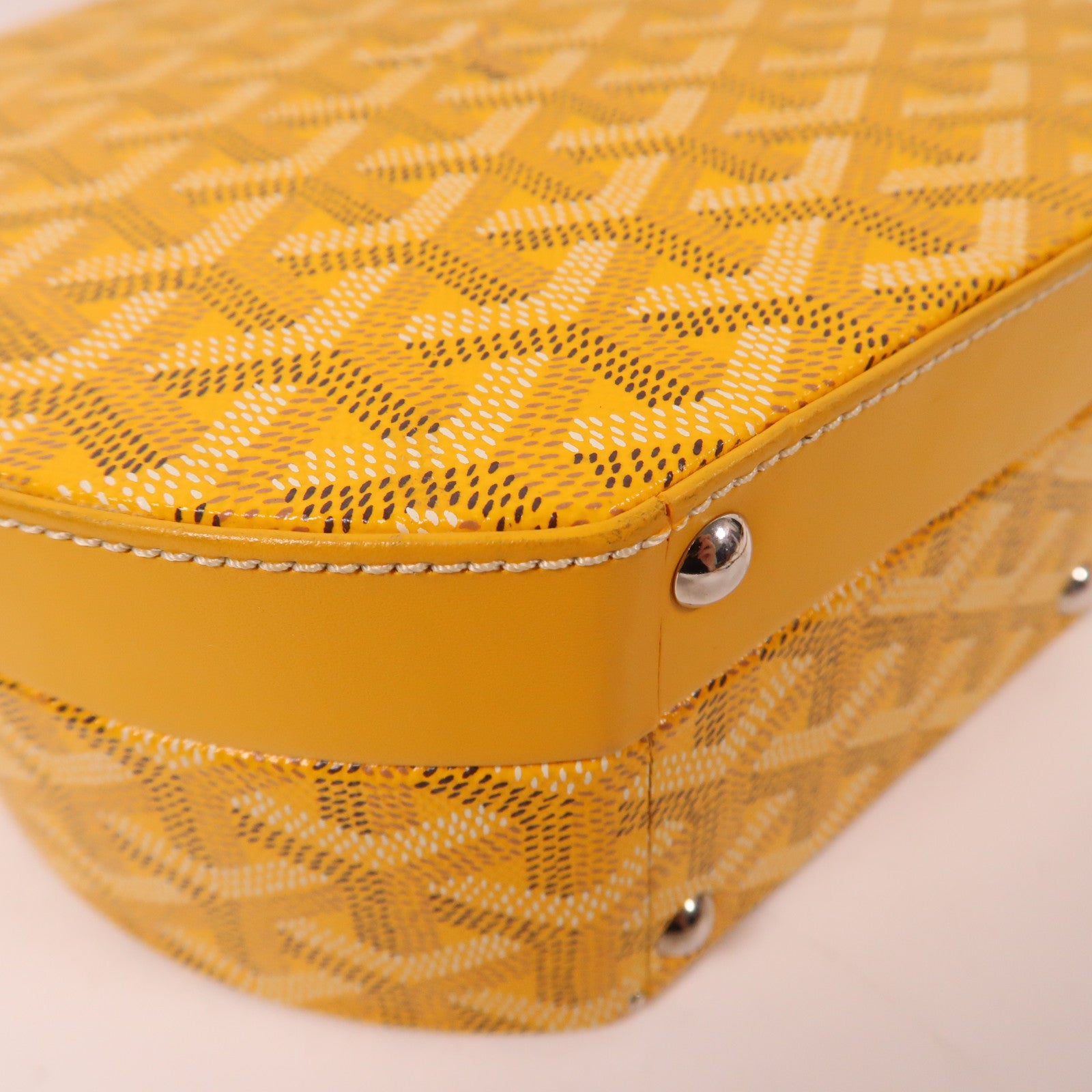 GOYARD 塗層帆布The Alto Hatbox Trunk Bag手挽肩背兩用袋黃色
