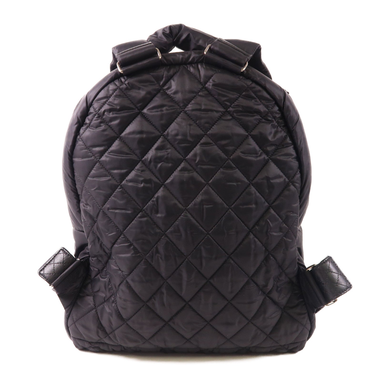 CHANEL 尼龍Coco Cocoon Backpack銀扣背包